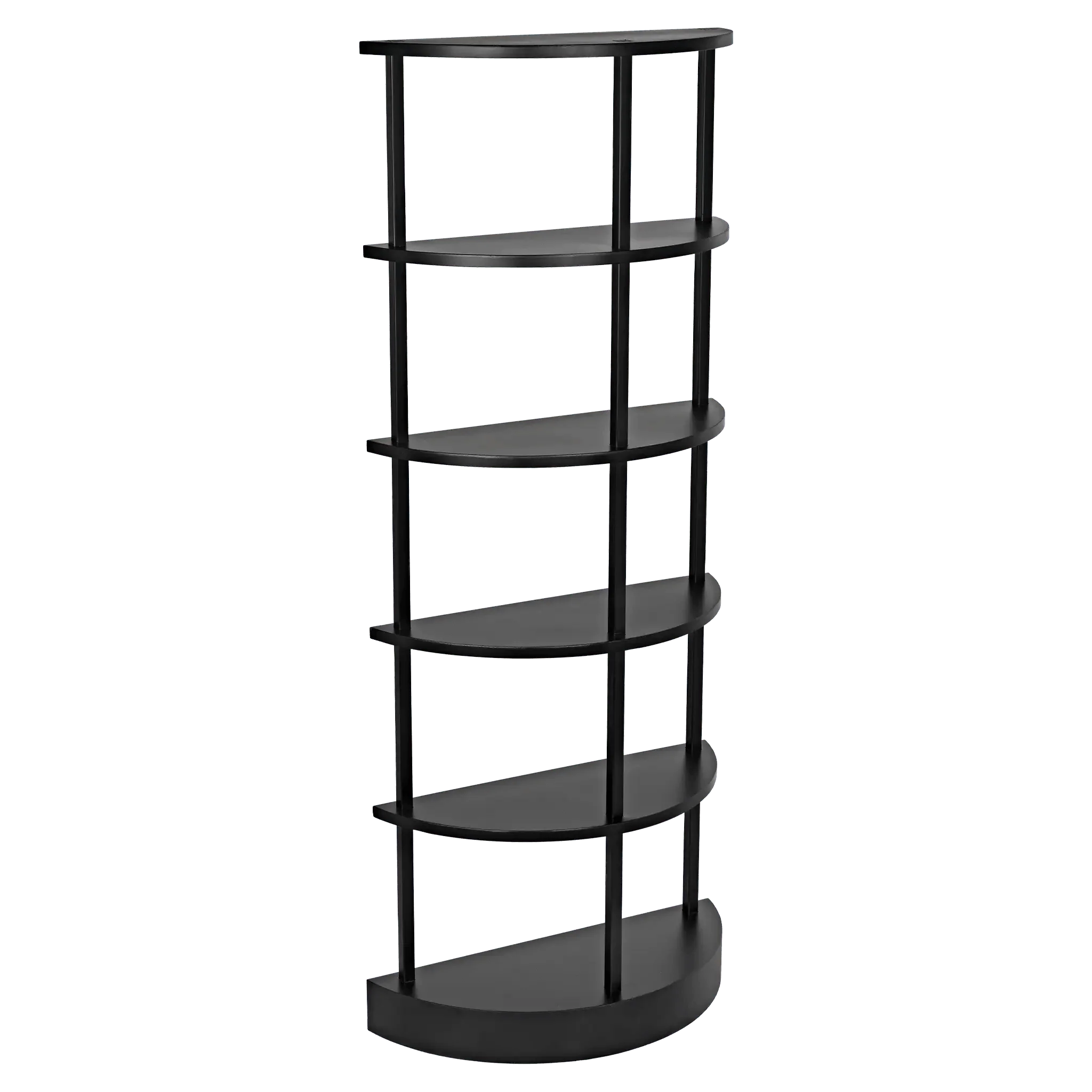 Spago Bookcase, Black Metal - Frankwebs