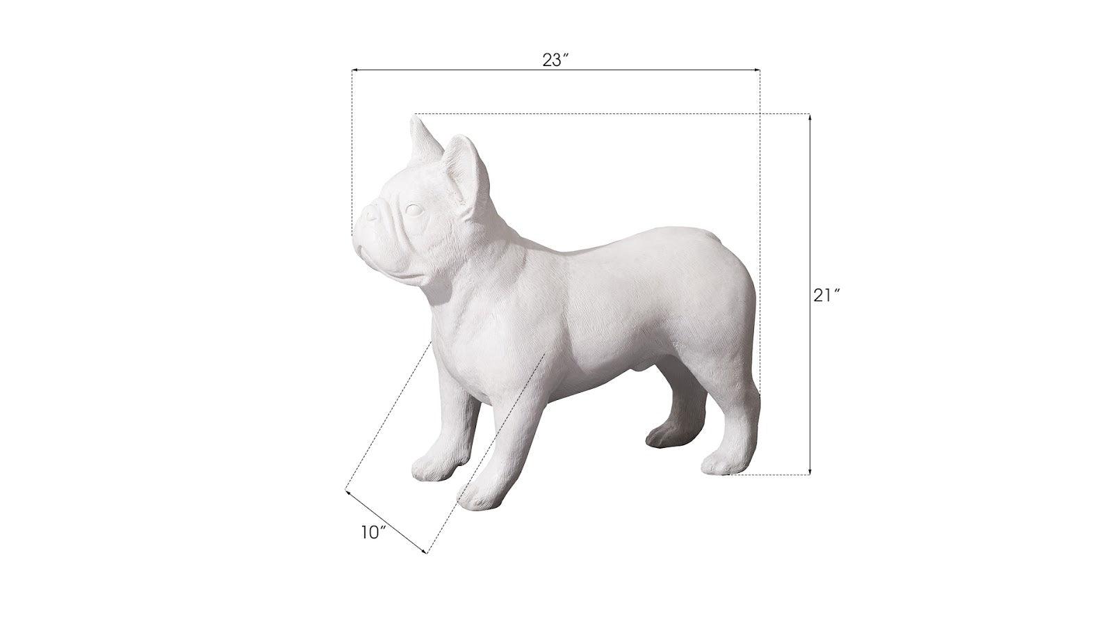 French Bulldog, Gel Coat White - Frankwebs