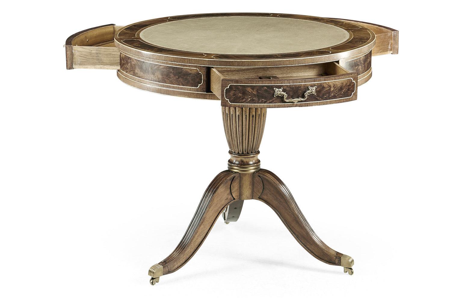 Buckingham Bleached Mahogany Drum Table - Frankwebs