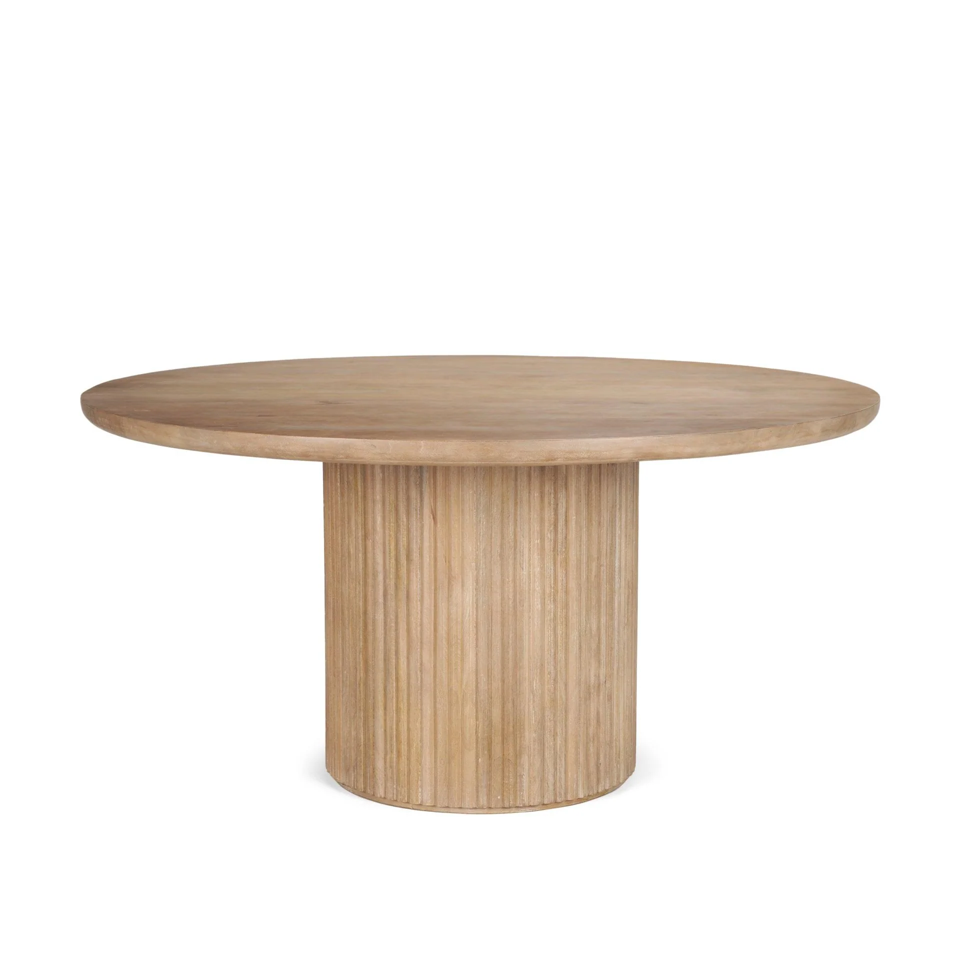 Terra Round Fluted Dining Table - Frankwebs