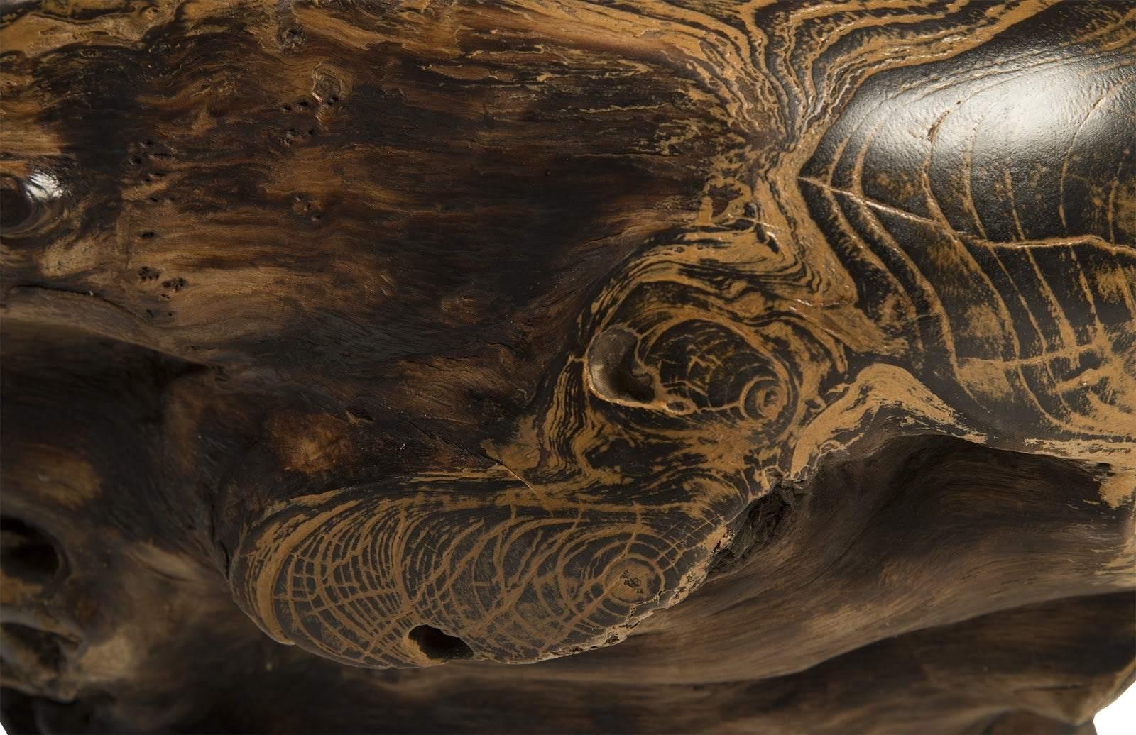 Teak Planter, Black, Brown - Frankwebs