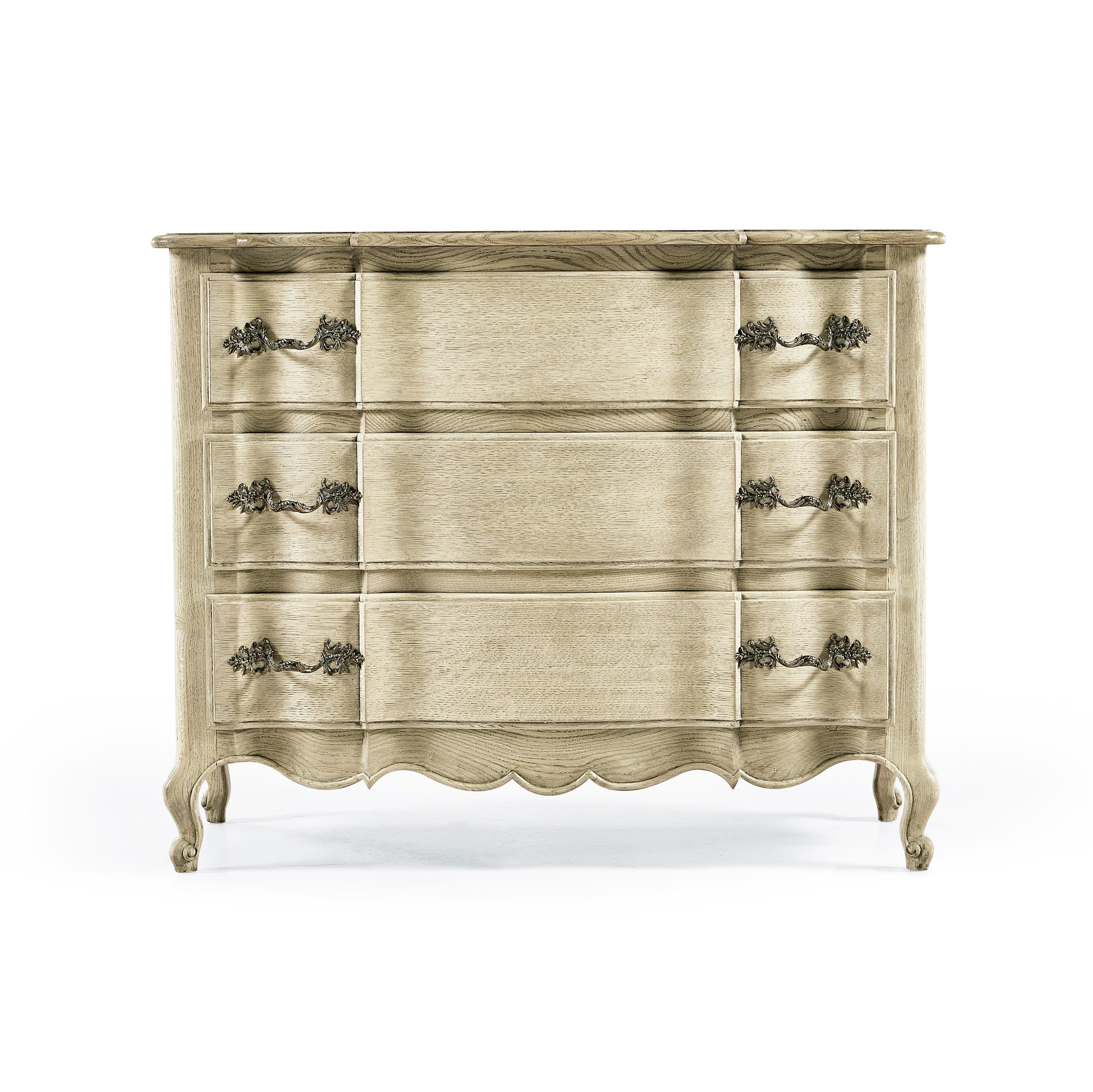 Timeless Ephemeris French Drawer Chest in Stripped Oak 42