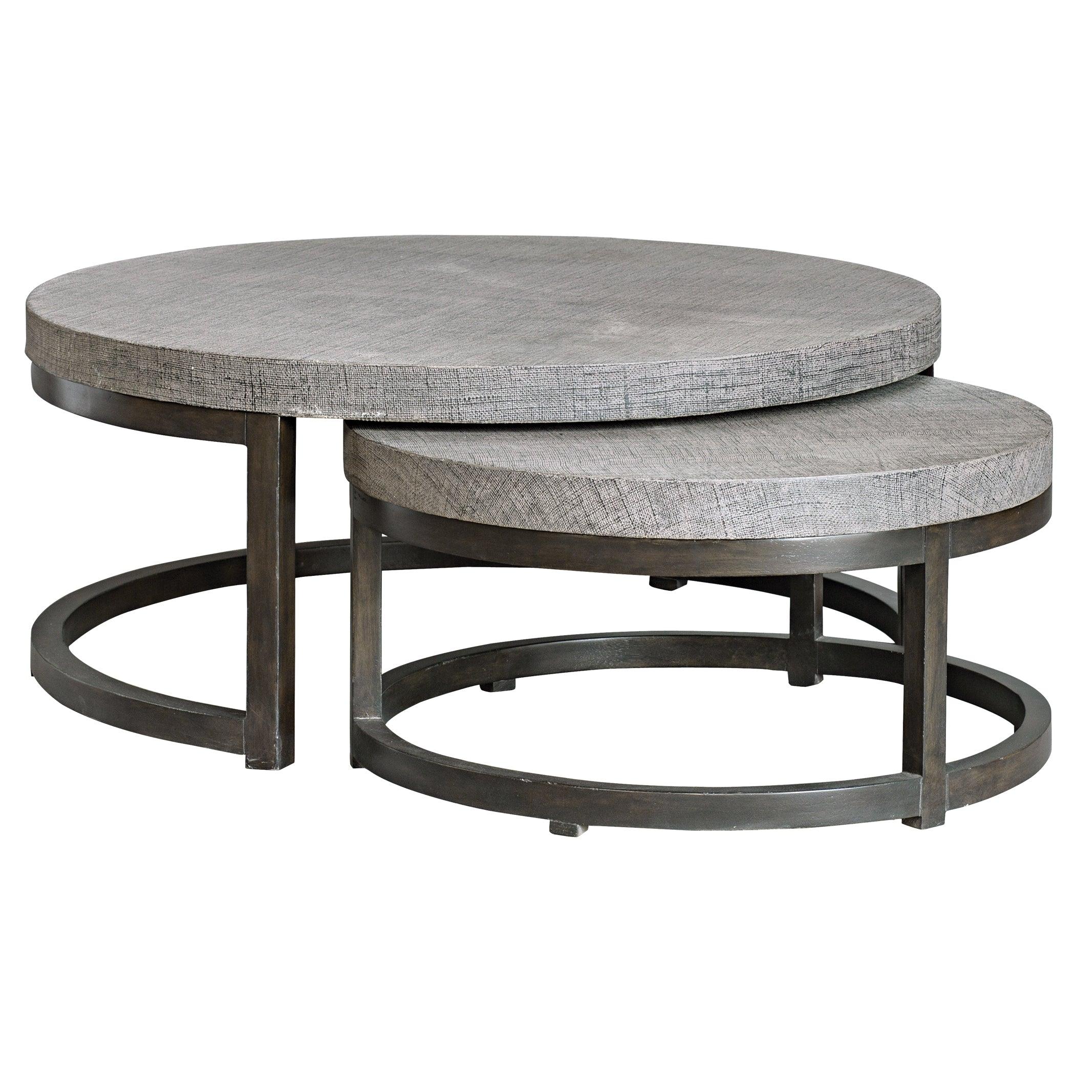 Aiyara Gray Nesting Tables, S/2 - Frankwebs