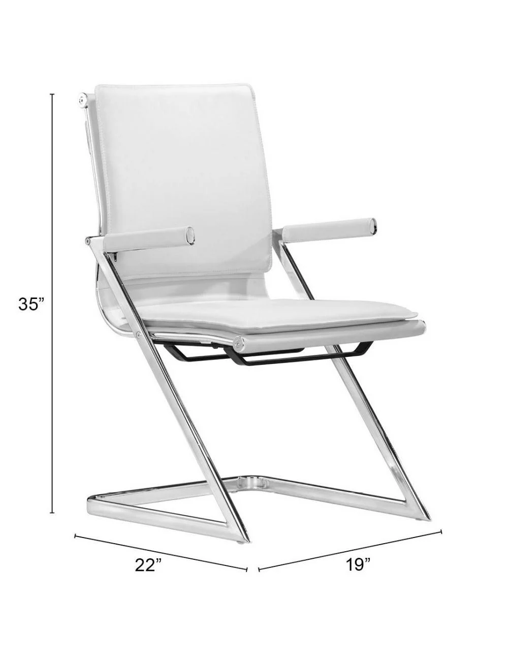 Lider Plus Conference Chair (Set of 2) White - Frankwebs