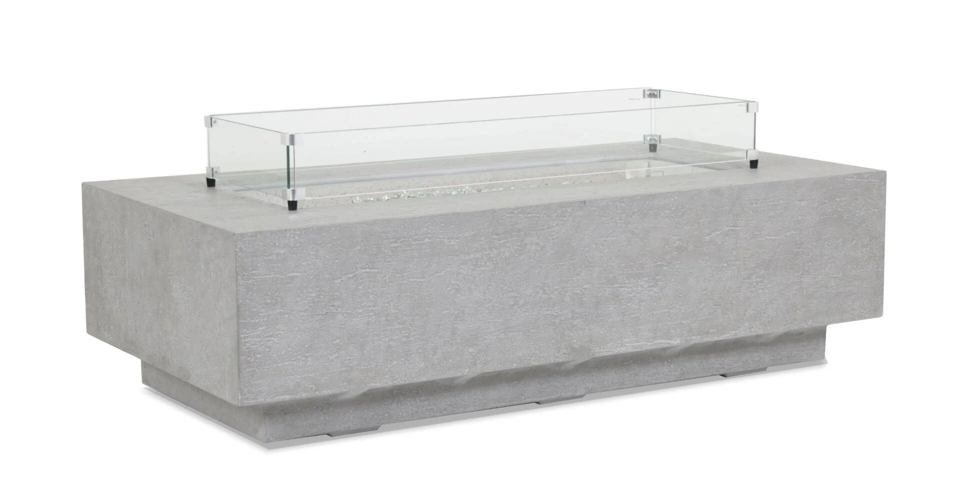 Gravelstone Rectangle Fire Table Glass Surround - Frankwebs