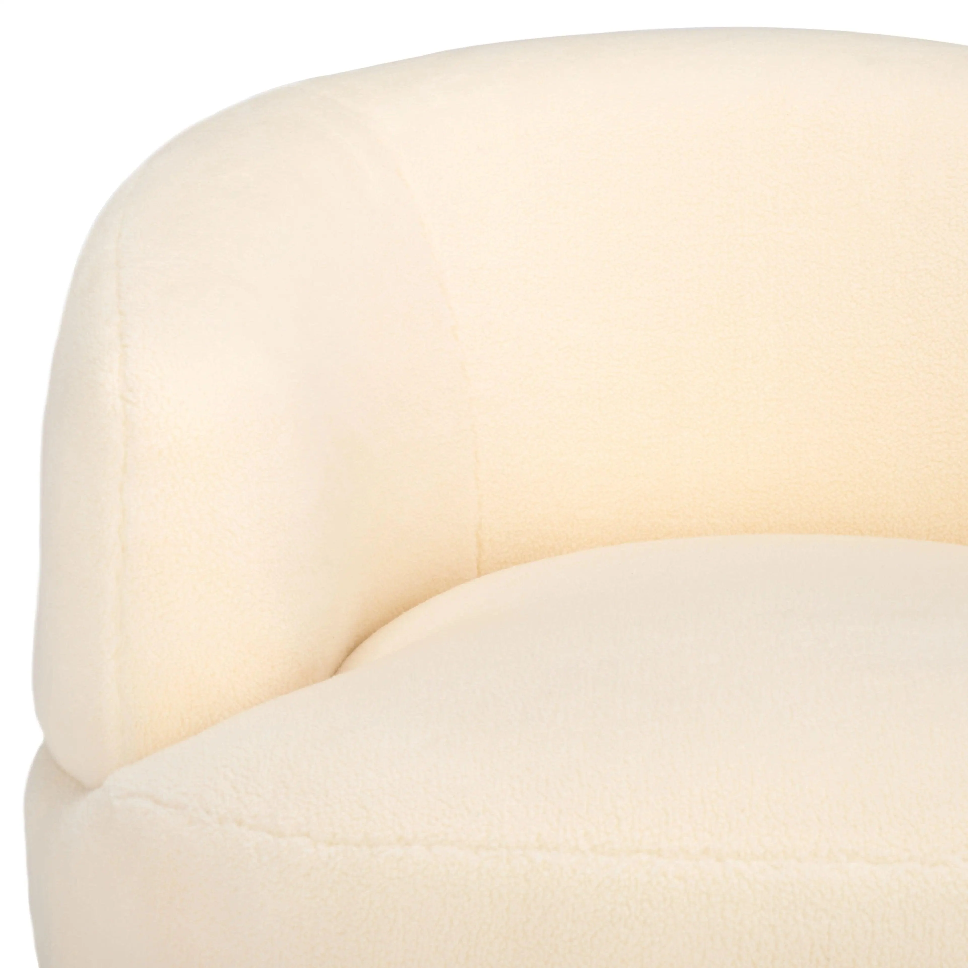 FLYNN FAUX LAMB WOOL SWIVEL CHAIR - Frankwebs