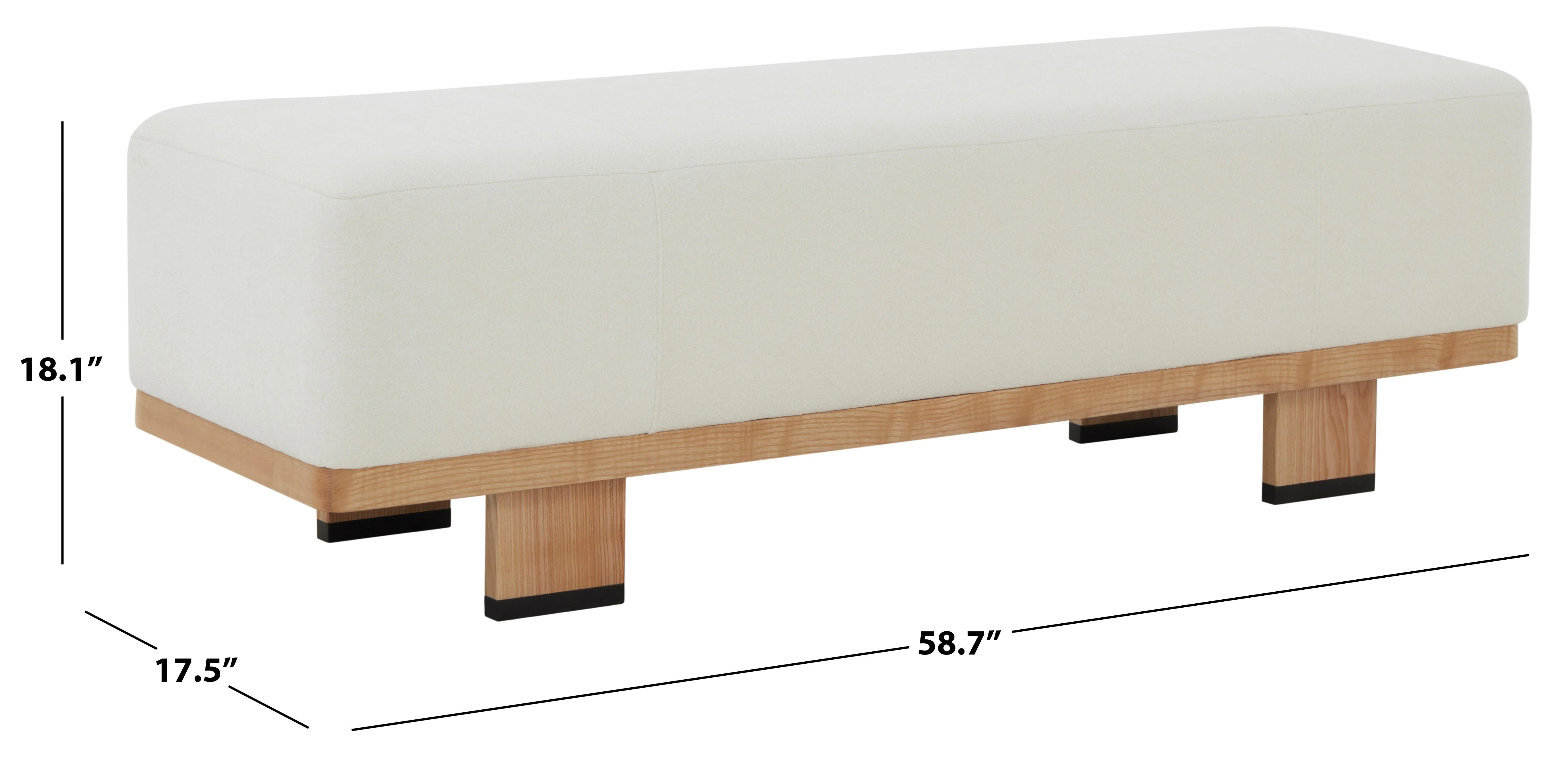 ABRIANNA WOOD BASE BENCH - Frankwebs