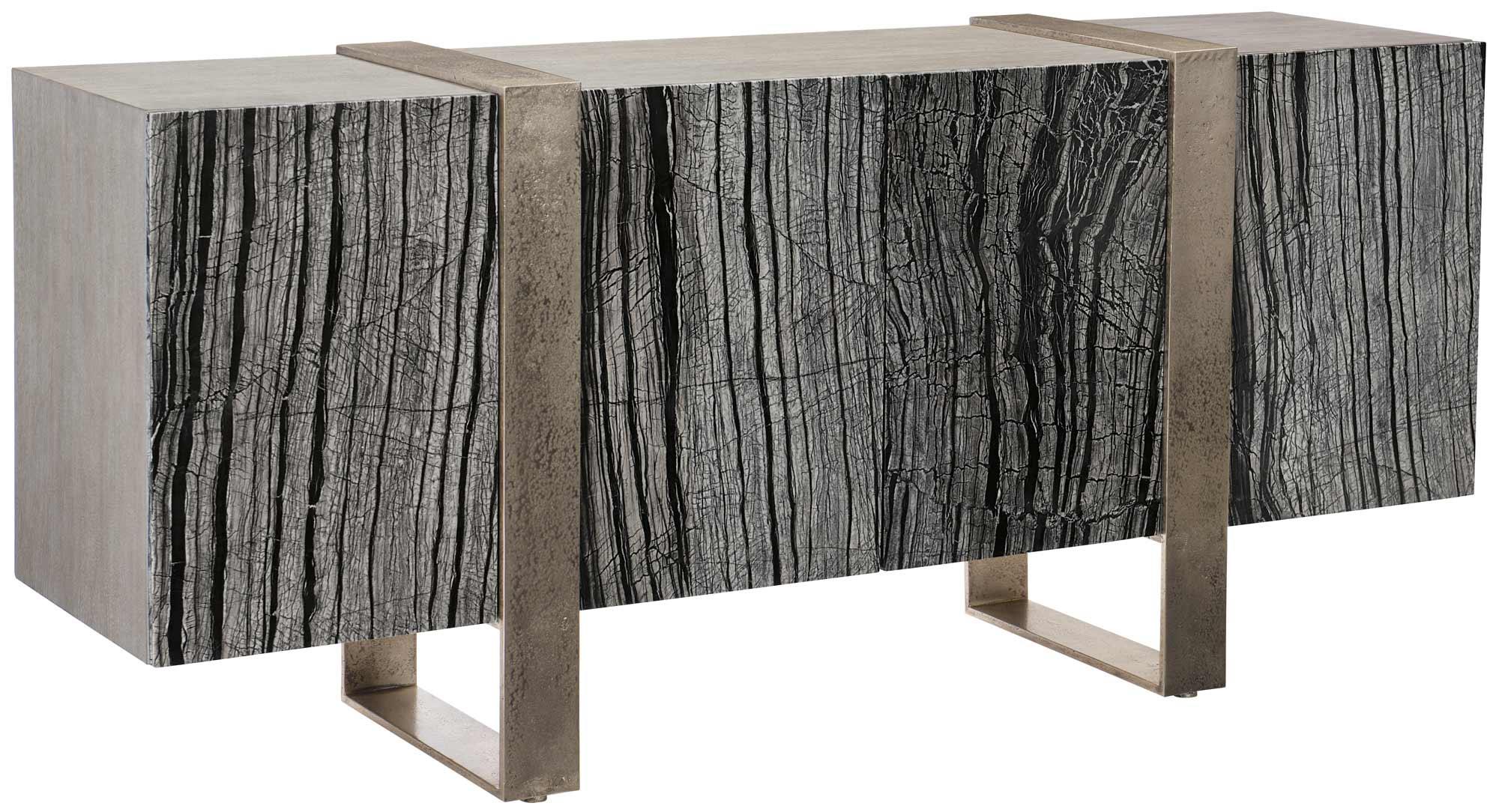 LINEA ENTERTAINMENT CREDENZA STAINLESS - Frankwebs