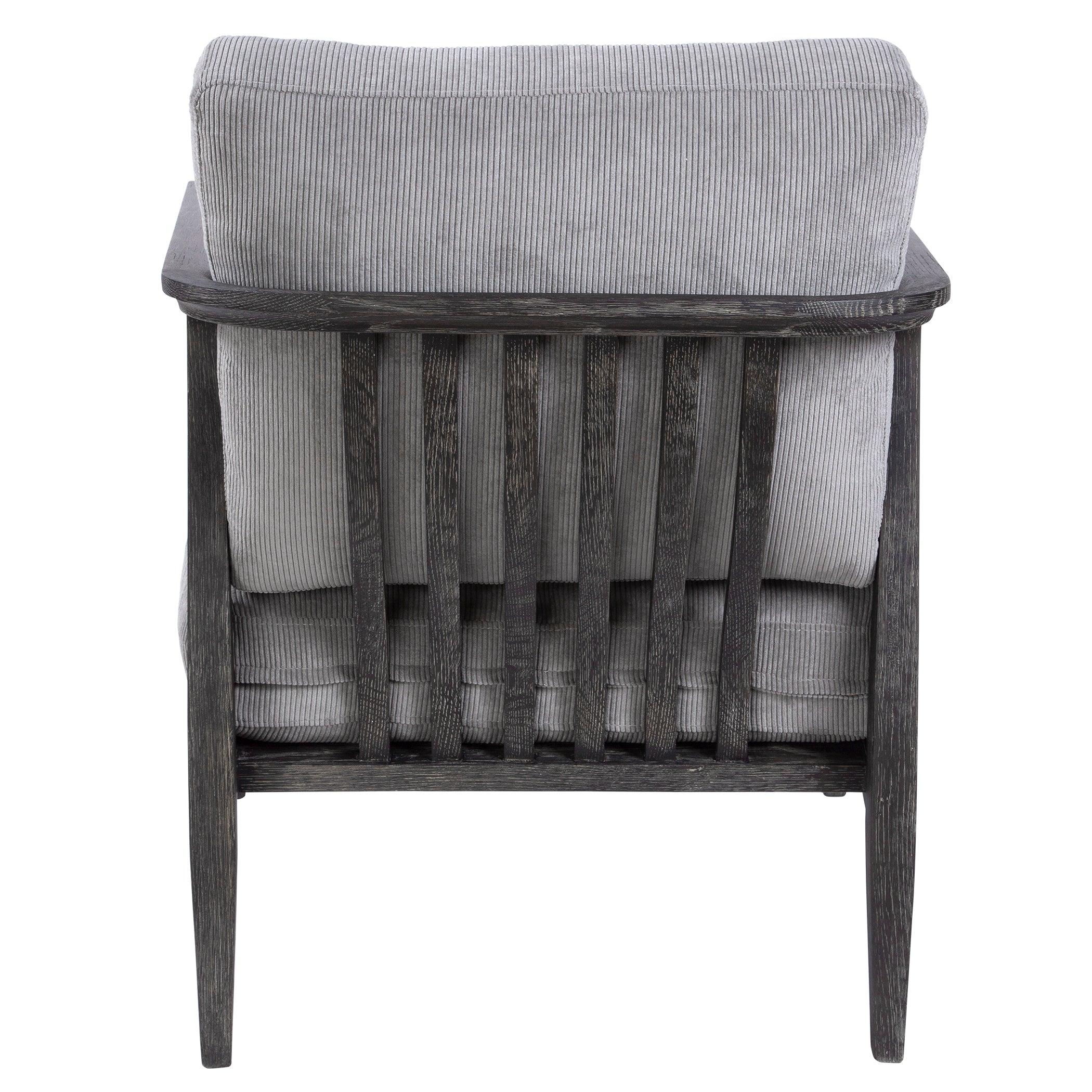 Brunei Modern Gray Accent Chair - Frankwebs