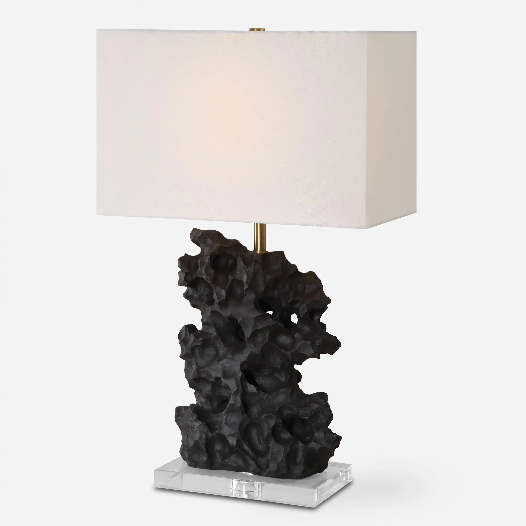 Basalt Black Stone Table Lamp - Frankwebs