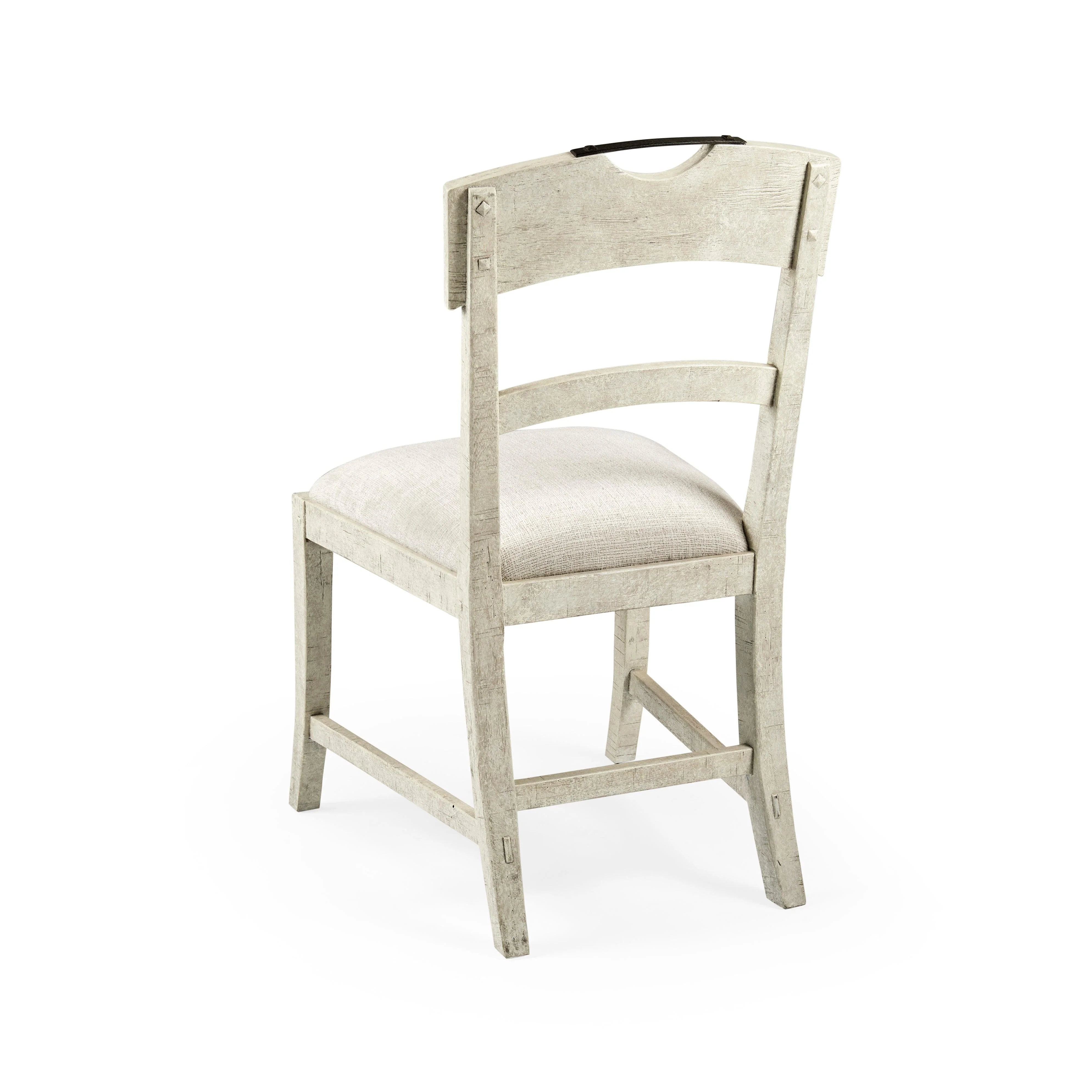 Casual Accents Whitewash Driftwood Planked Side Chair - Frankwebs