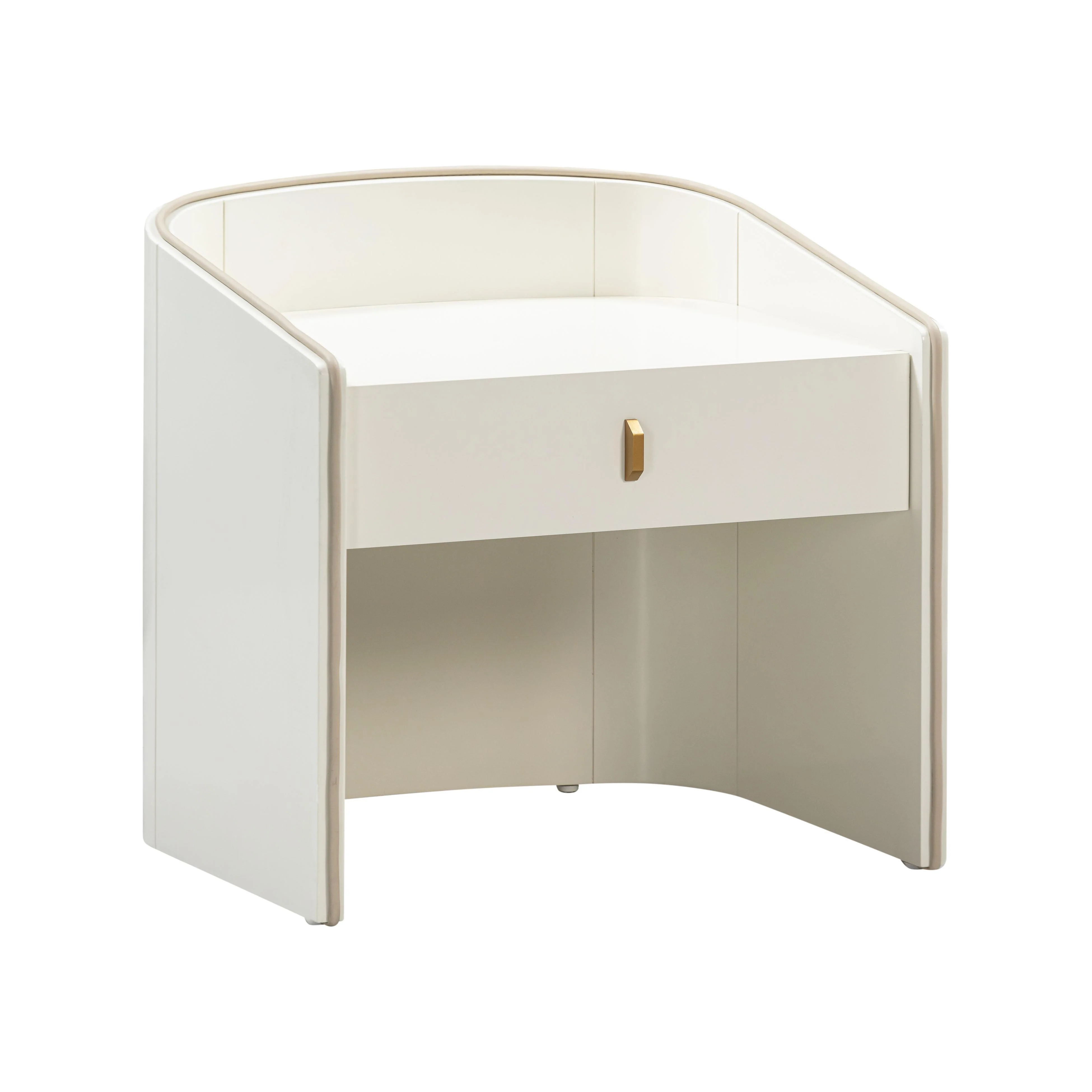 Collins Cream Lacquer Nightstand - Frankwebs