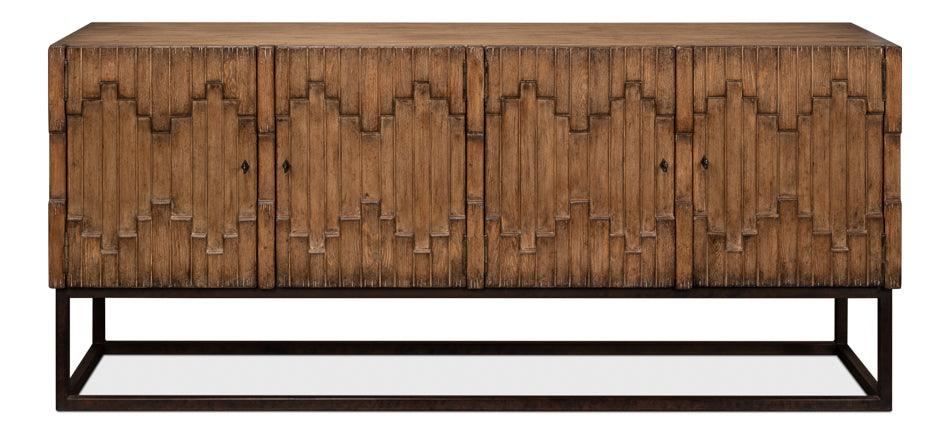 Aztec Sideboard On Stand - Brown - Frankwebs
