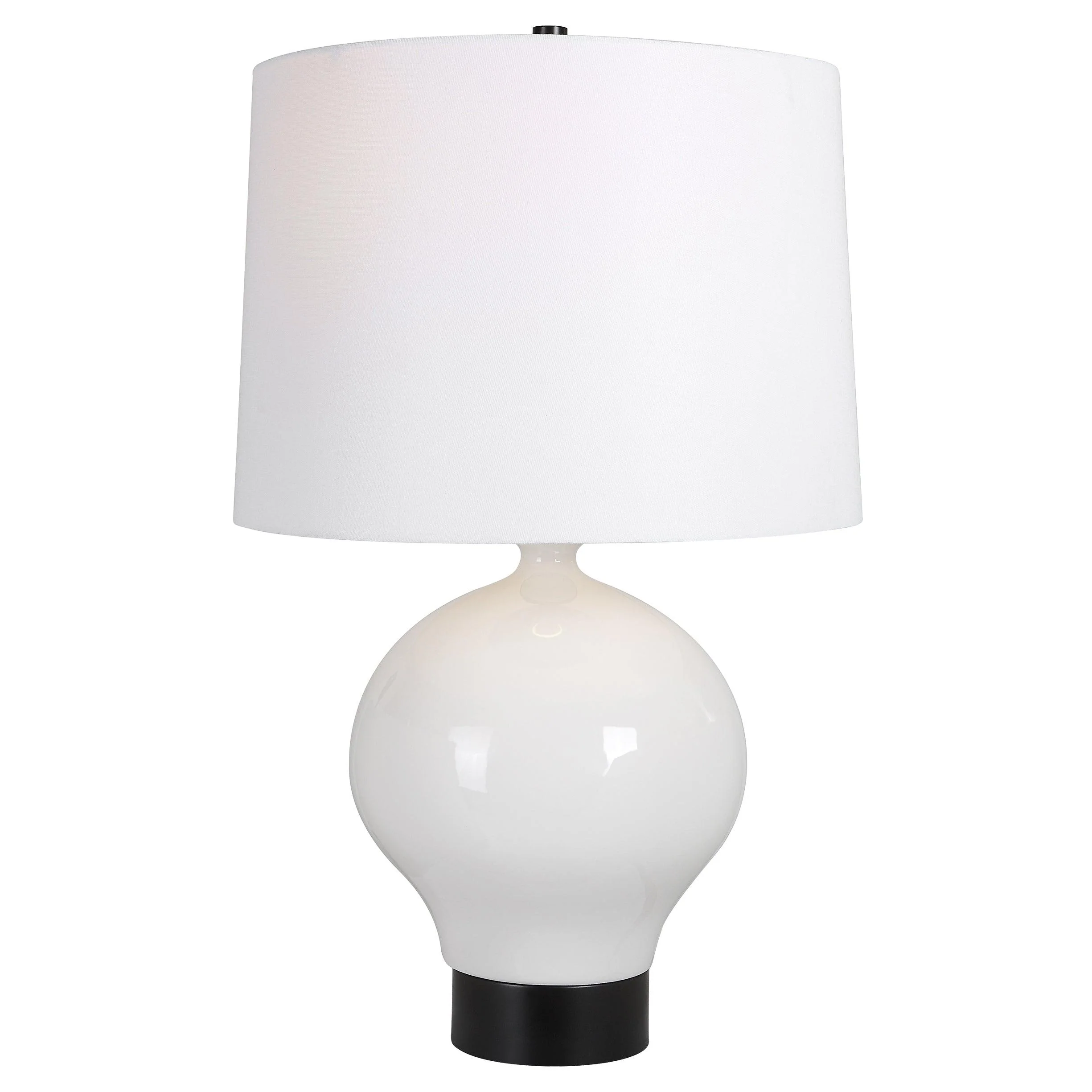 Collar Gloss White Table Lamp - Frankwebs