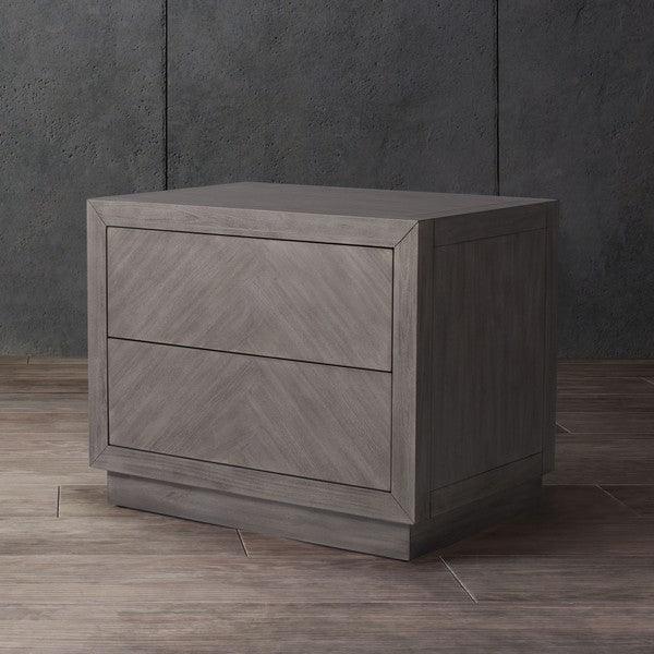 STEVE 2 DRAWER WOOD NIGHTSTAND - Frankwebs