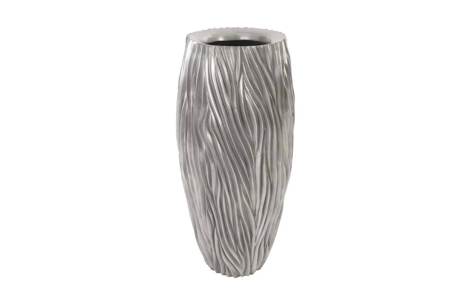 Alon Planter, Polished Aluminium - Frankwebs
