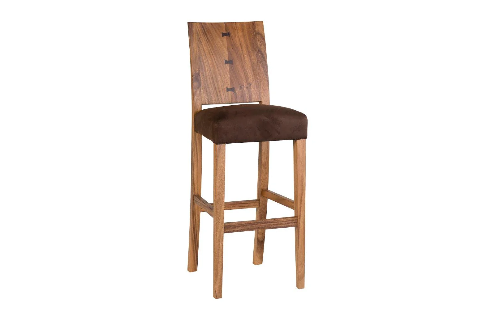 Ophelia Bar Stool, Chamcha Wood, Natural - Frankwebs