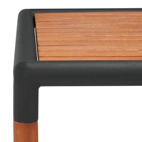 TOMMY METAL AND WOOD PATIO COFFEE TABLE - Frankwebs