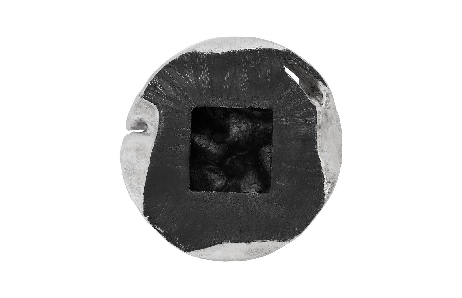 Cast Root Wall Tile, Resin, Silver Leaf, Round - Frankwebs