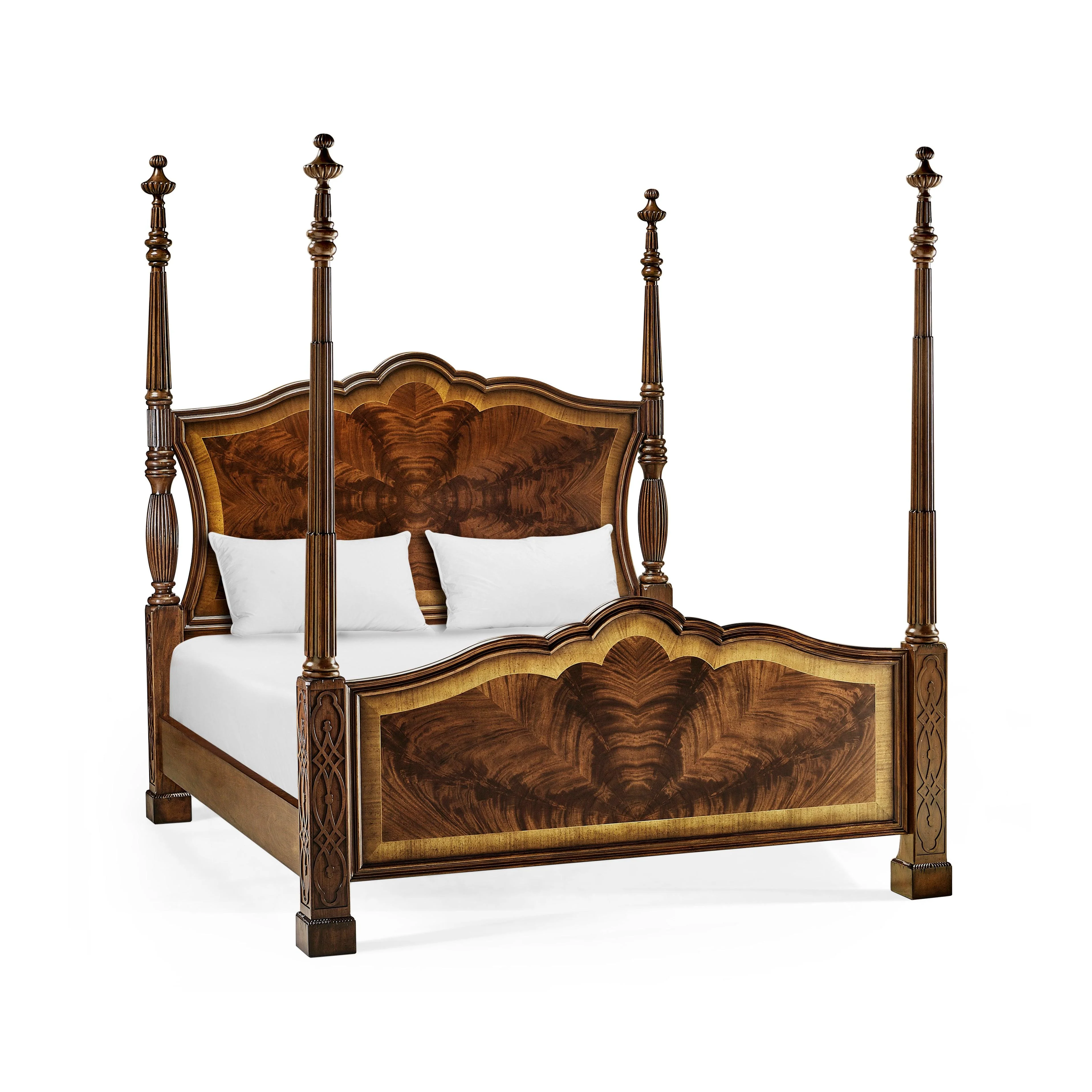 Versailles Mahogany King Poster Bed - Frankwebs