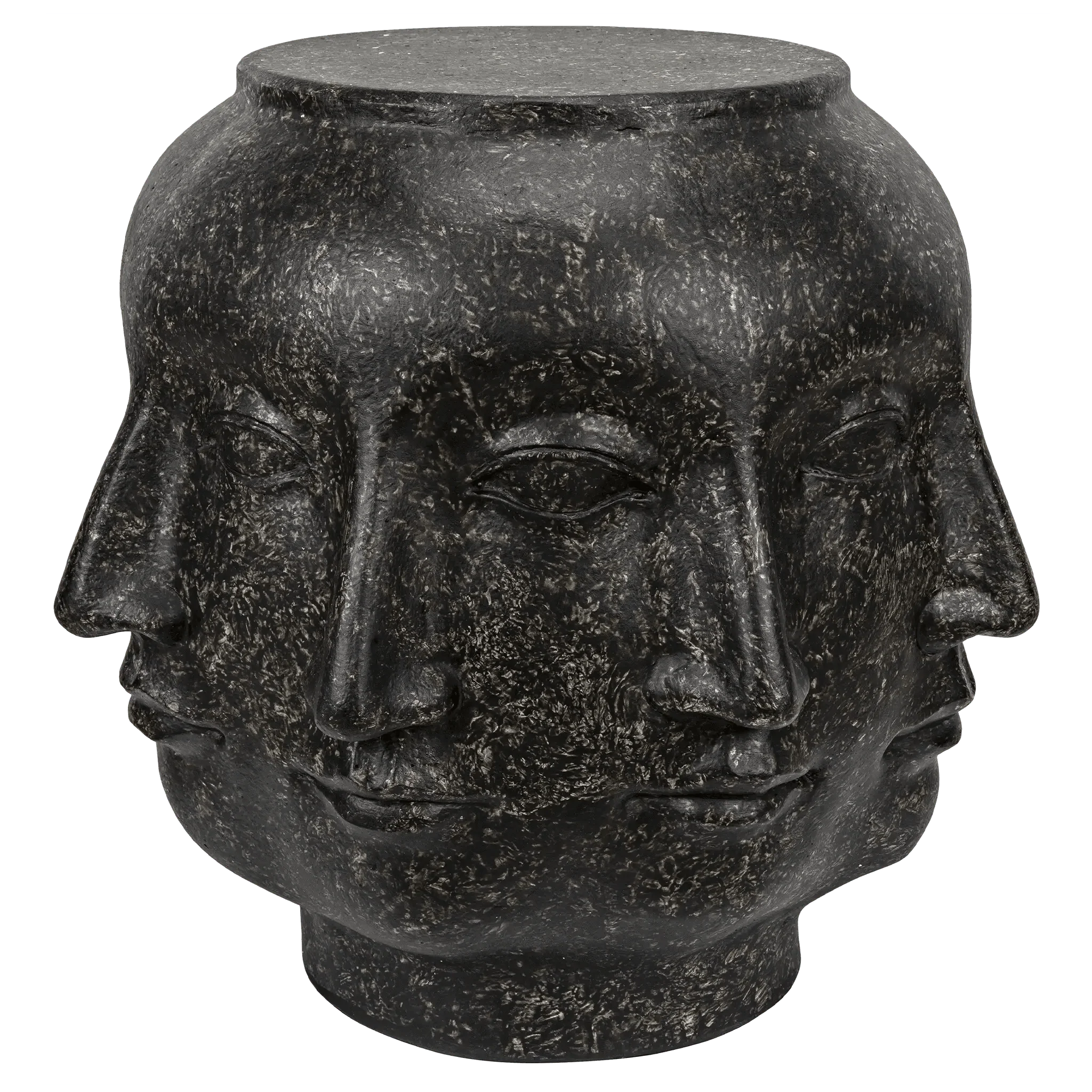 Multi-Face Stool, Black Fiber Cement - Frankwebs