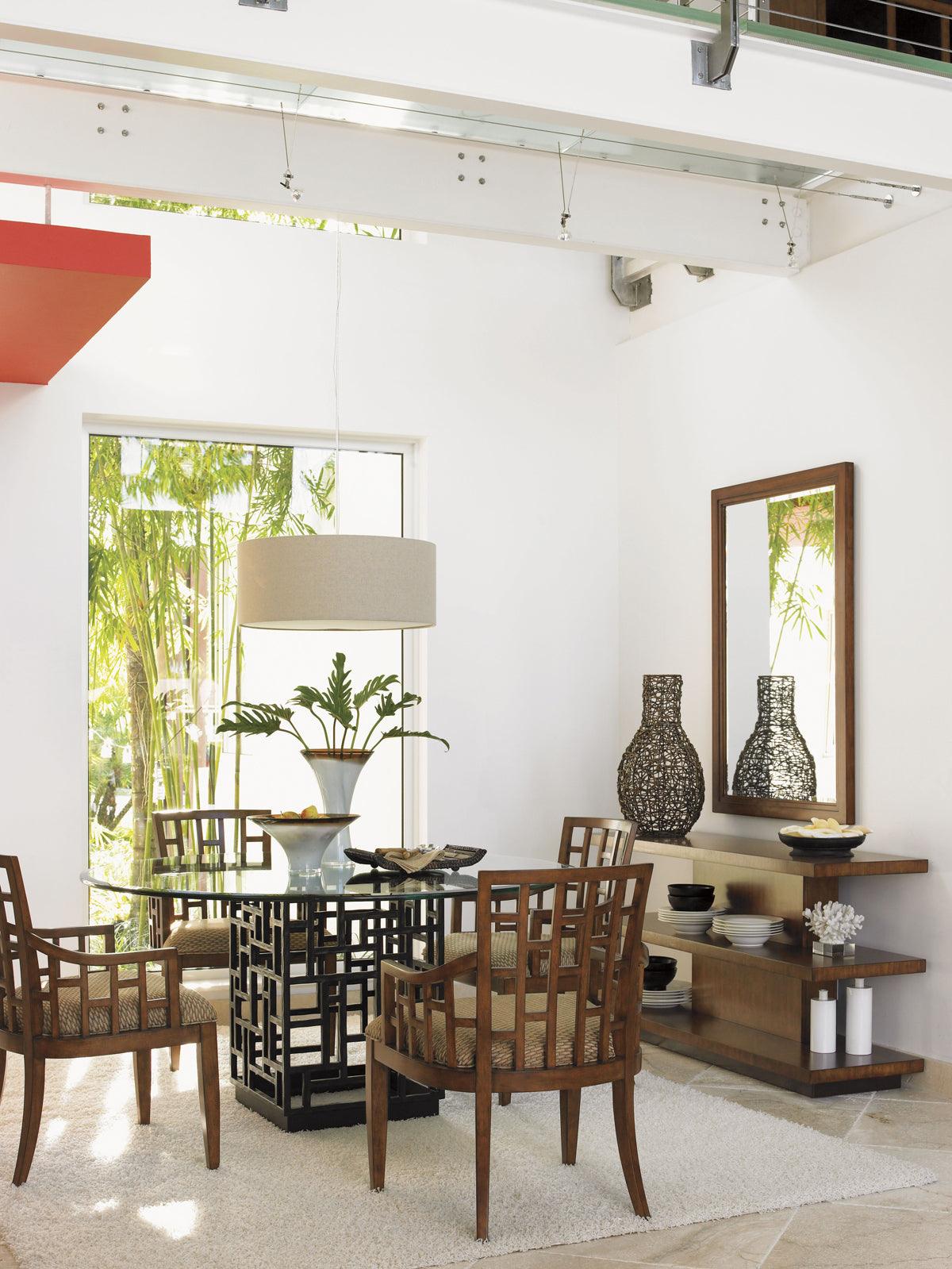 Ocean Club South Sea Dining Table With 54 Inch Glass Top - Frankwebs