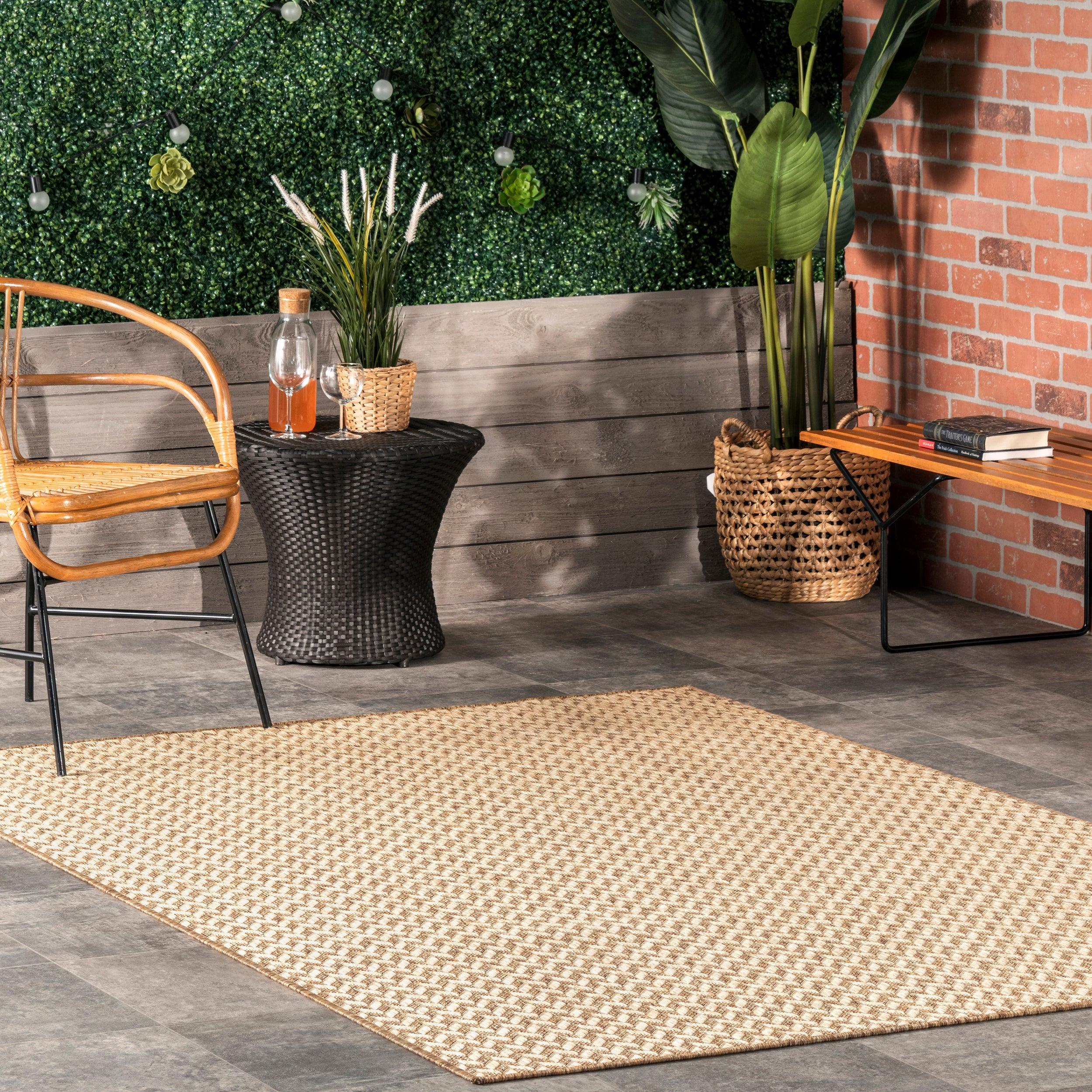 Camryn Herringbone Indoor/Outdoor Area Rug - Frankwebs
