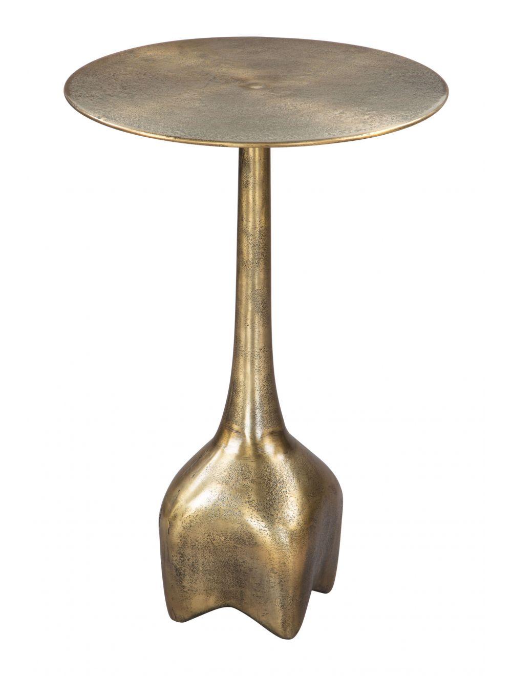 Lexi Side Table Antique Brass - Frankwebs