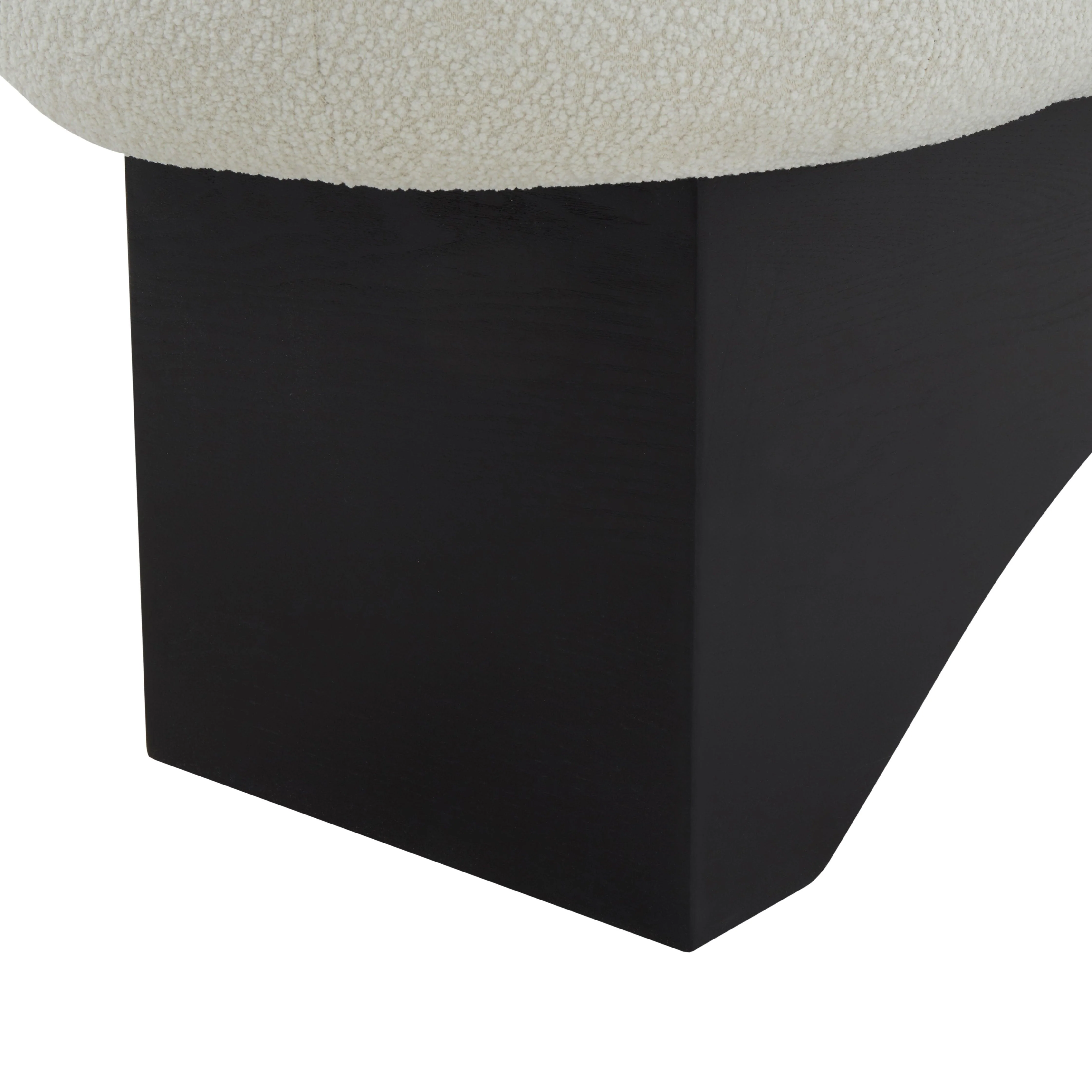 CARSEN BOUCLE AND WOOD BENCH - Frankwebs