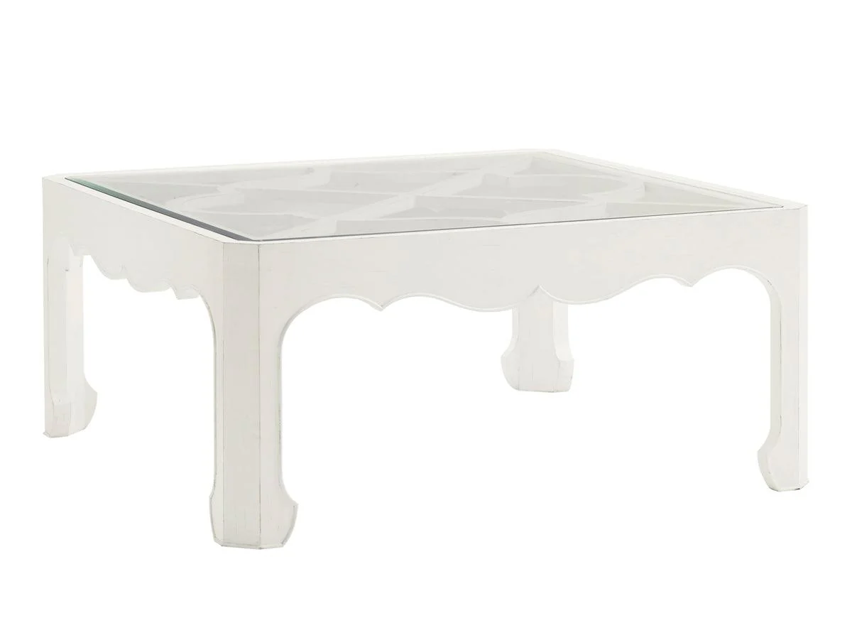 Ivory Key Cassava Cocktail Table With Glass Insert - Frankwebs