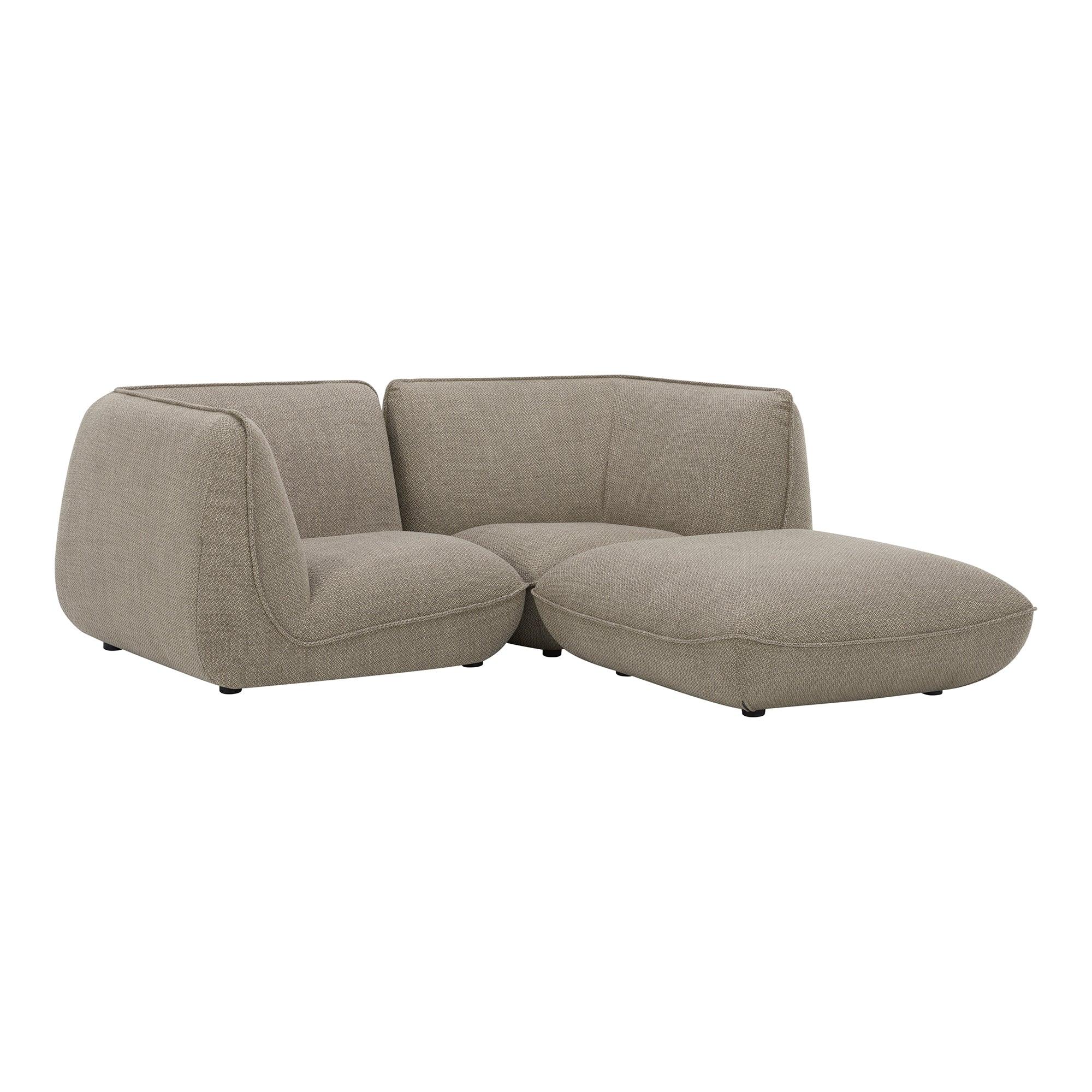 Zeppelin Nook Modular Sectional Speckled Pumice - Frankwebs