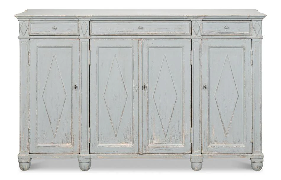 Diamond Wall Sideboard - Blue/Grey - Frankwebs
