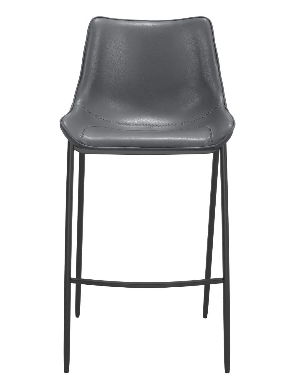 Magnus Bar Chair (Set of 2) Dark Gray & Black - Frankwebs