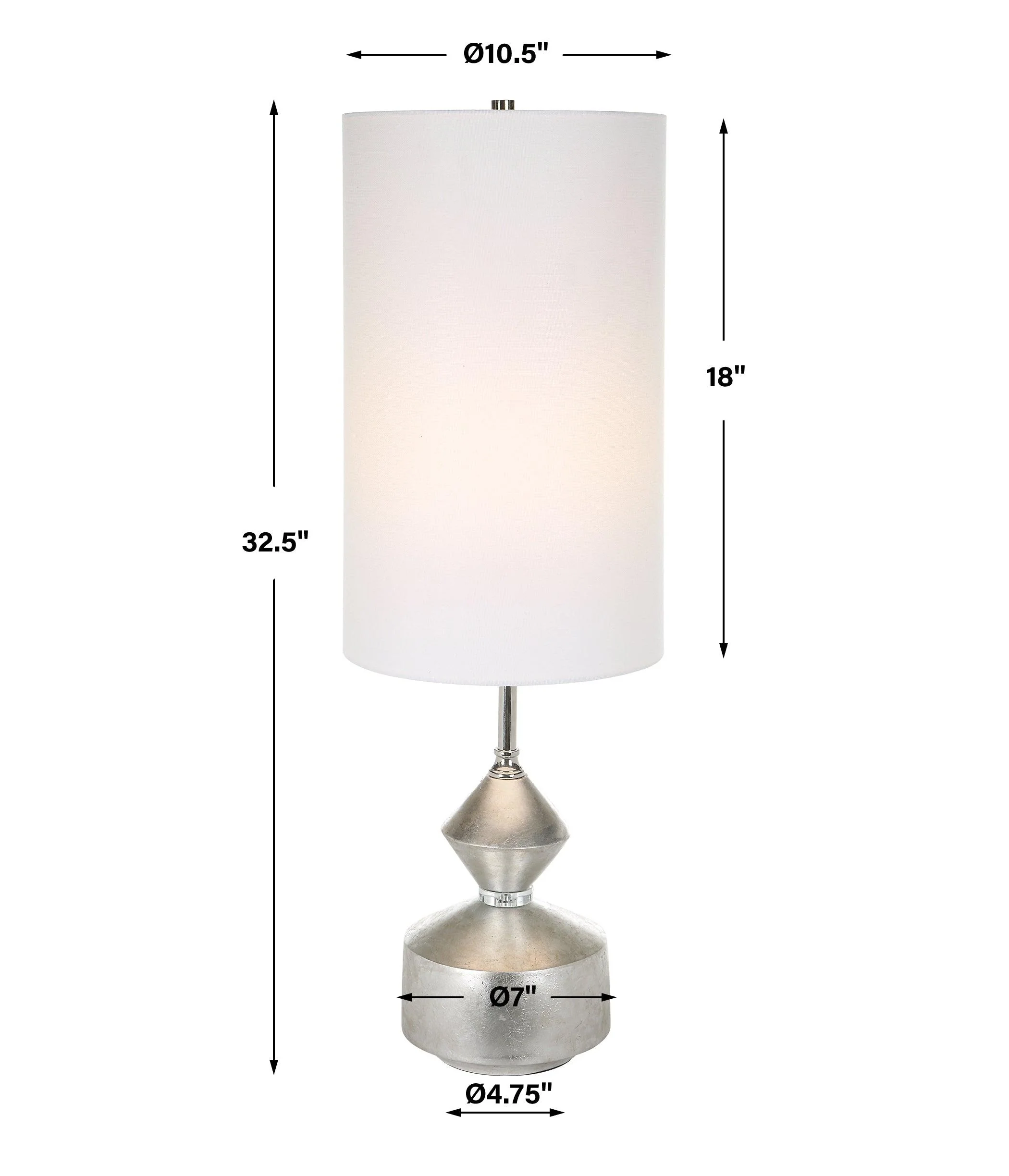 Vial Silver Buffet Lamp - Frankwebs