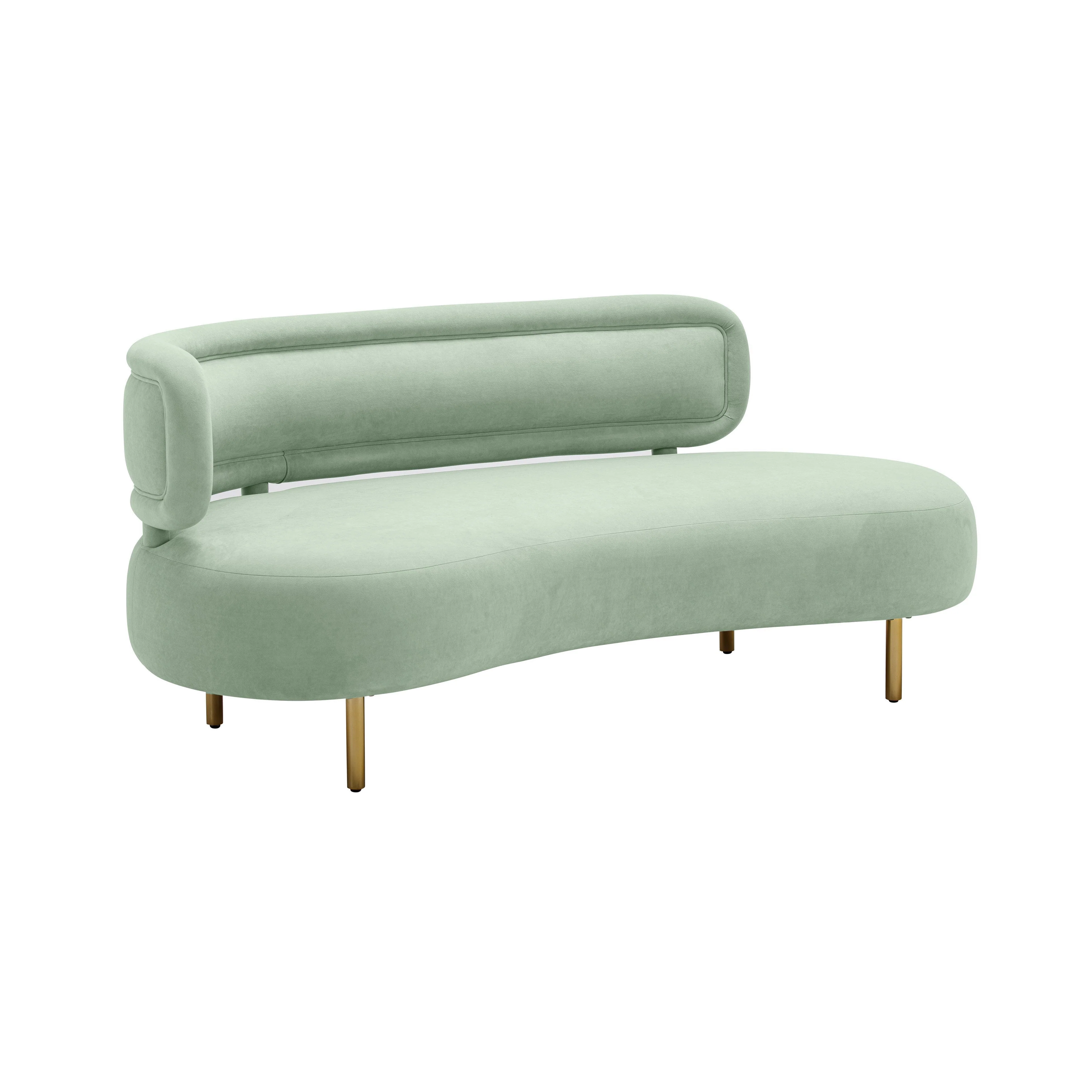 Tischa Mint Green Velvet Sofa - Frankwebs