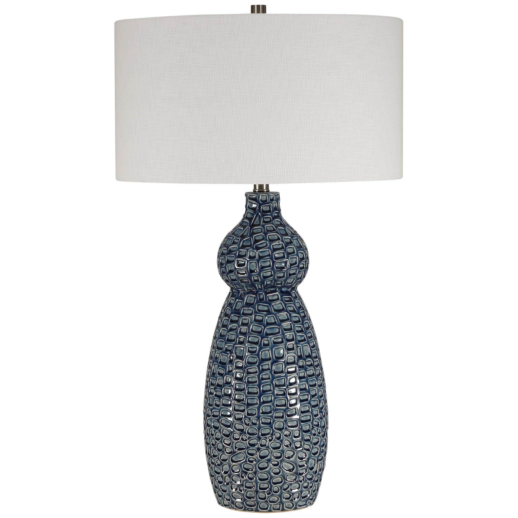HOLLOWAY COBALT BLUE TABLE LAMP - Frankwebs