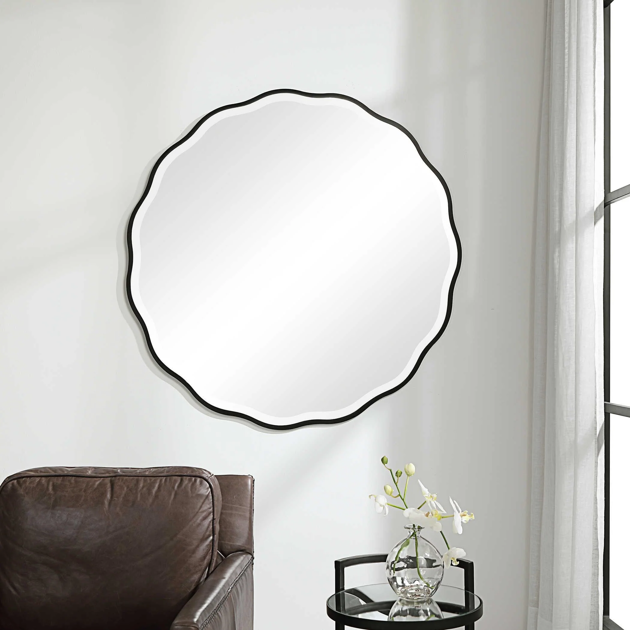ANETA ROUND MIRROR - Frankwebs