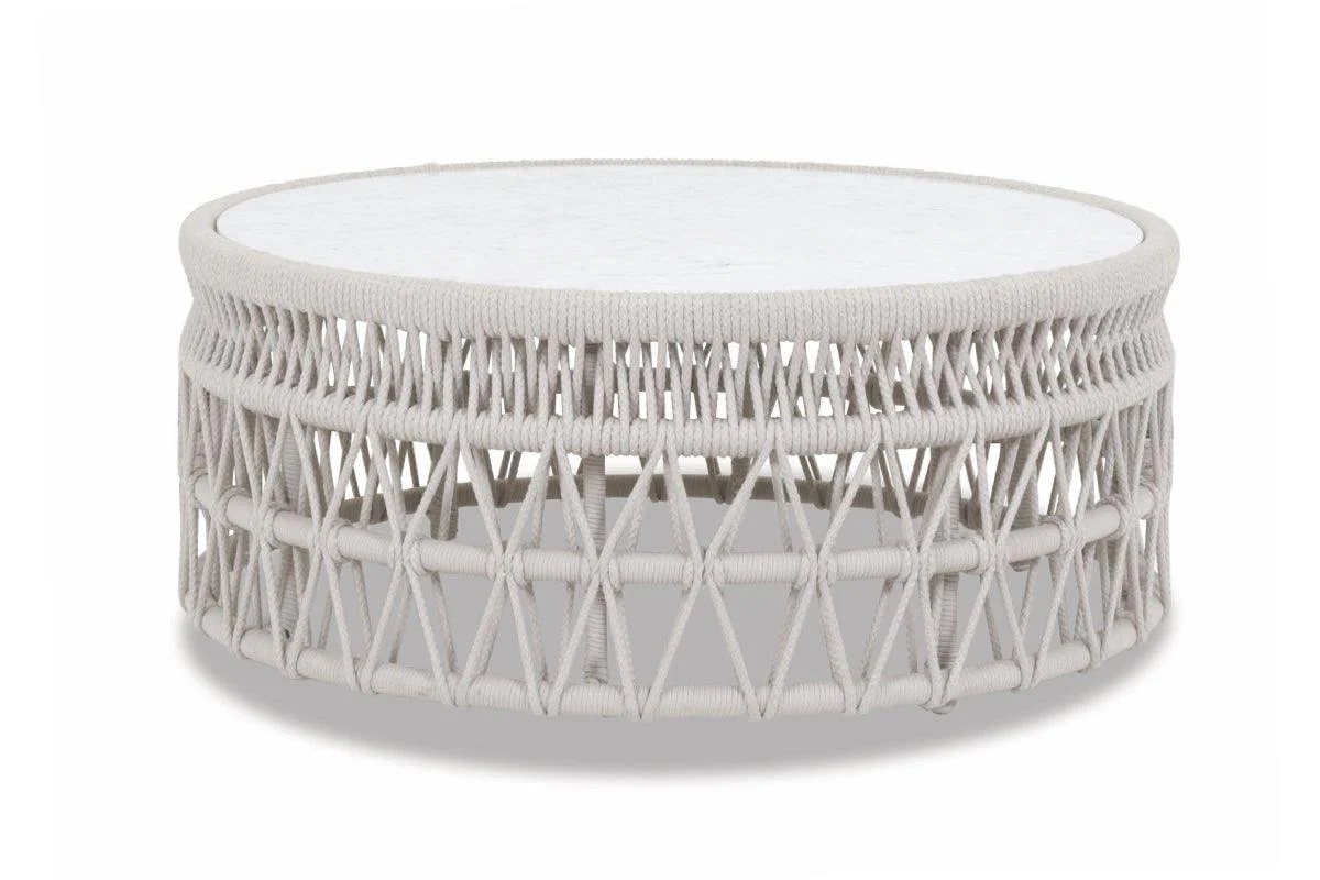 Dana Coffee Table with Honed Carrara Marble Top - Frankwebs