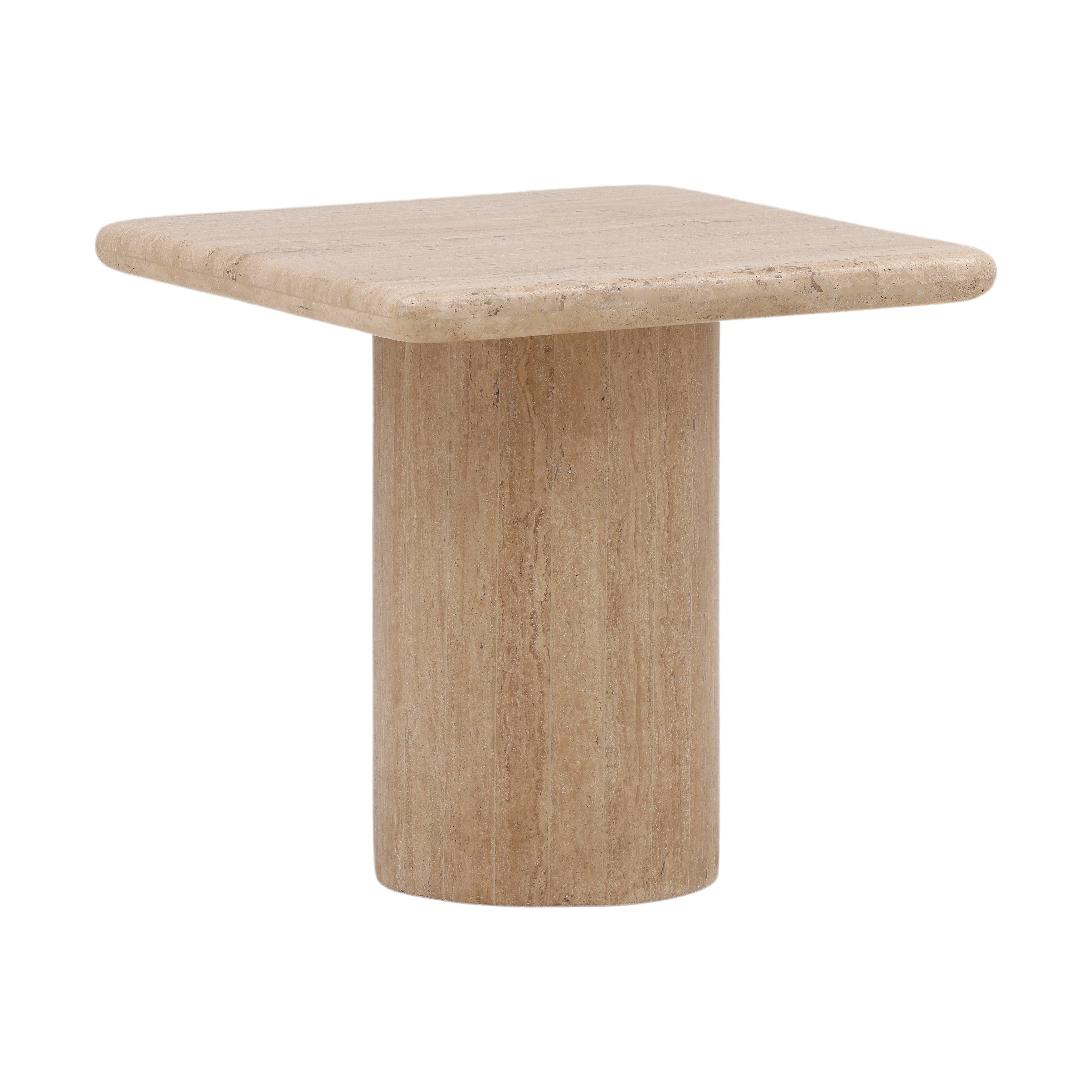 Celina End Table Travertine Medium - Frankwebs
