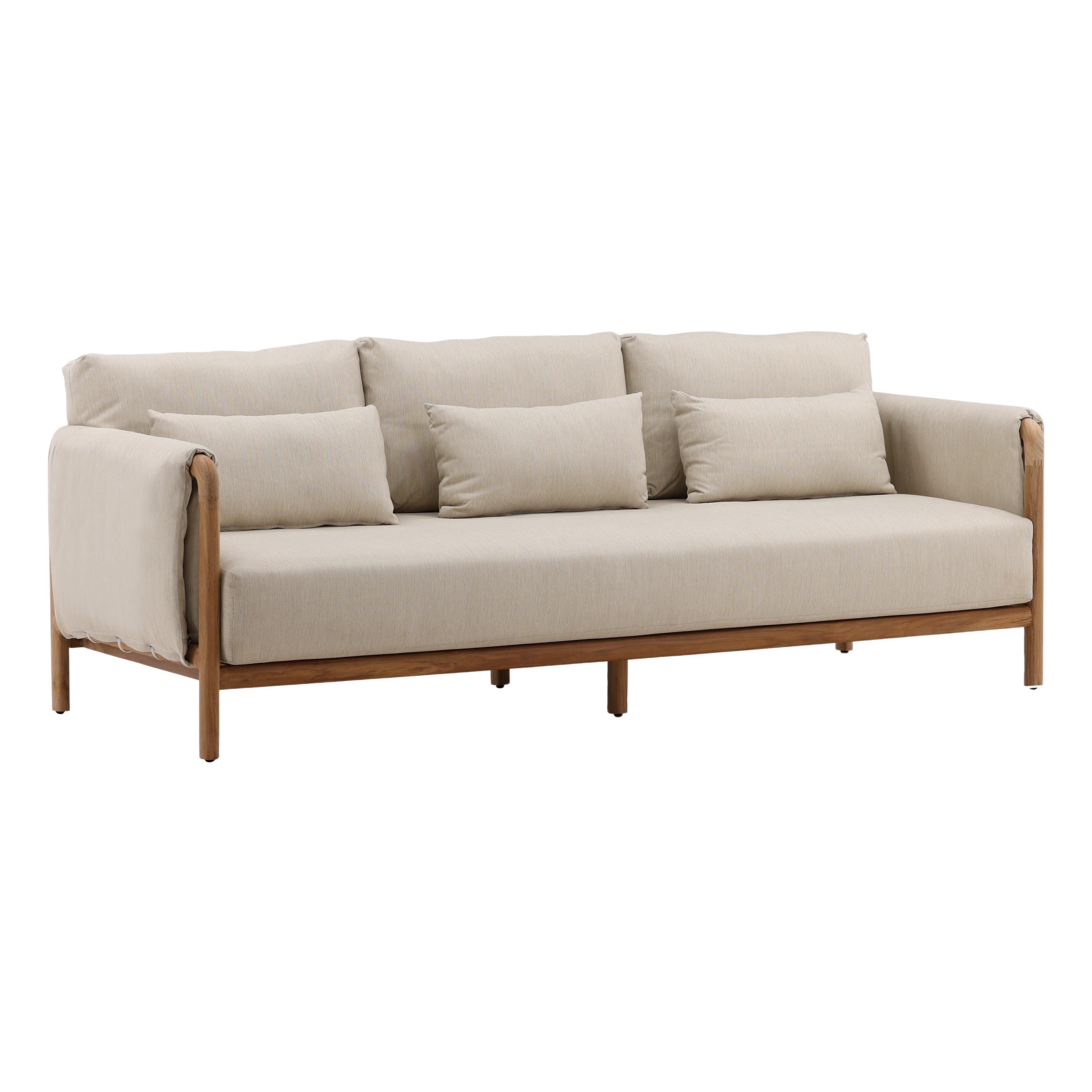 Milbert Outdoor Sofa Beige - Frankwebs