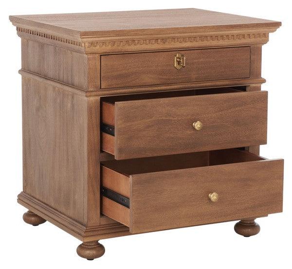 ALLISYN 3 DRAWER WOOD NIGHTSTAND - Frankwebs