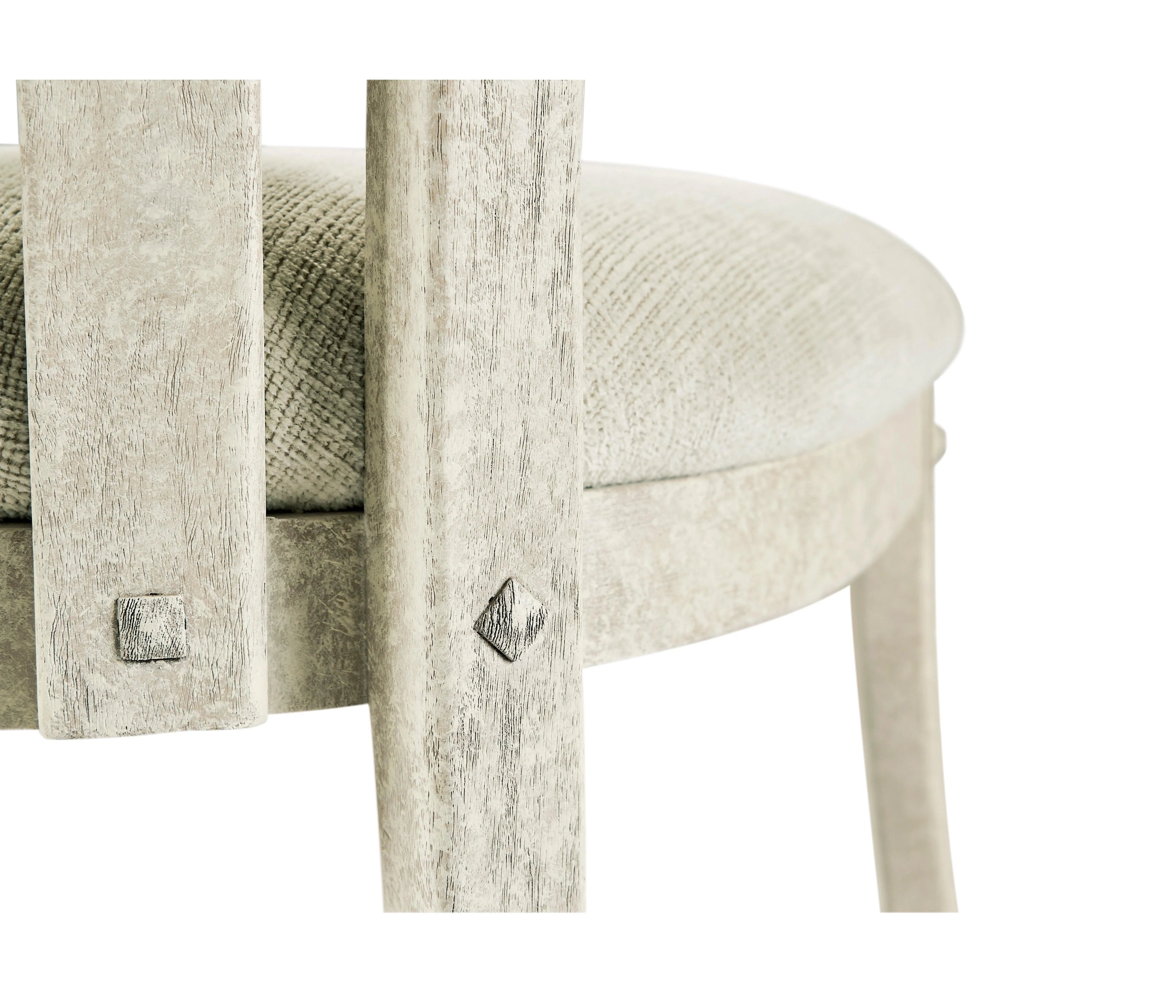 Casual Accents Whitewash Curved Back Chair - Frankwebs