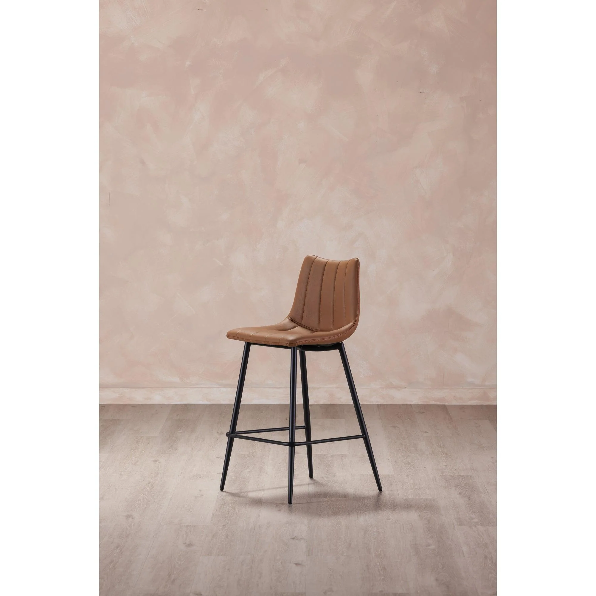 Alibi Counter Stool Tan - Set Of Two - Frankwebs