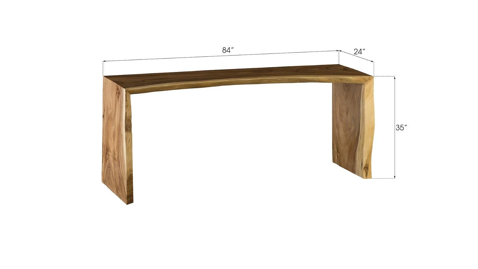 Waterfall Counter Table, Natural - Frankwebs