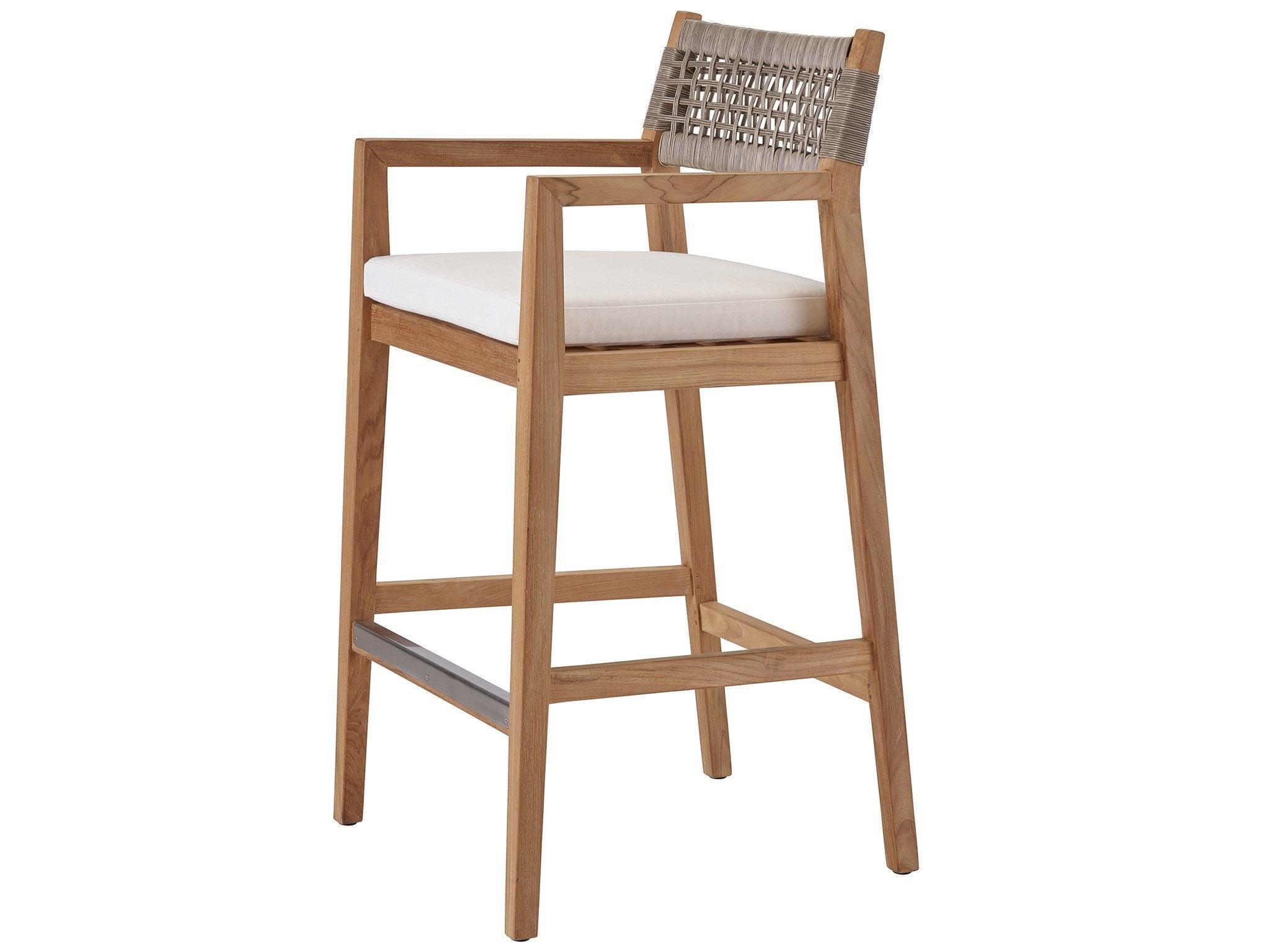 Outdoor Chesapeake Teak Bar Stool - Frankwebs