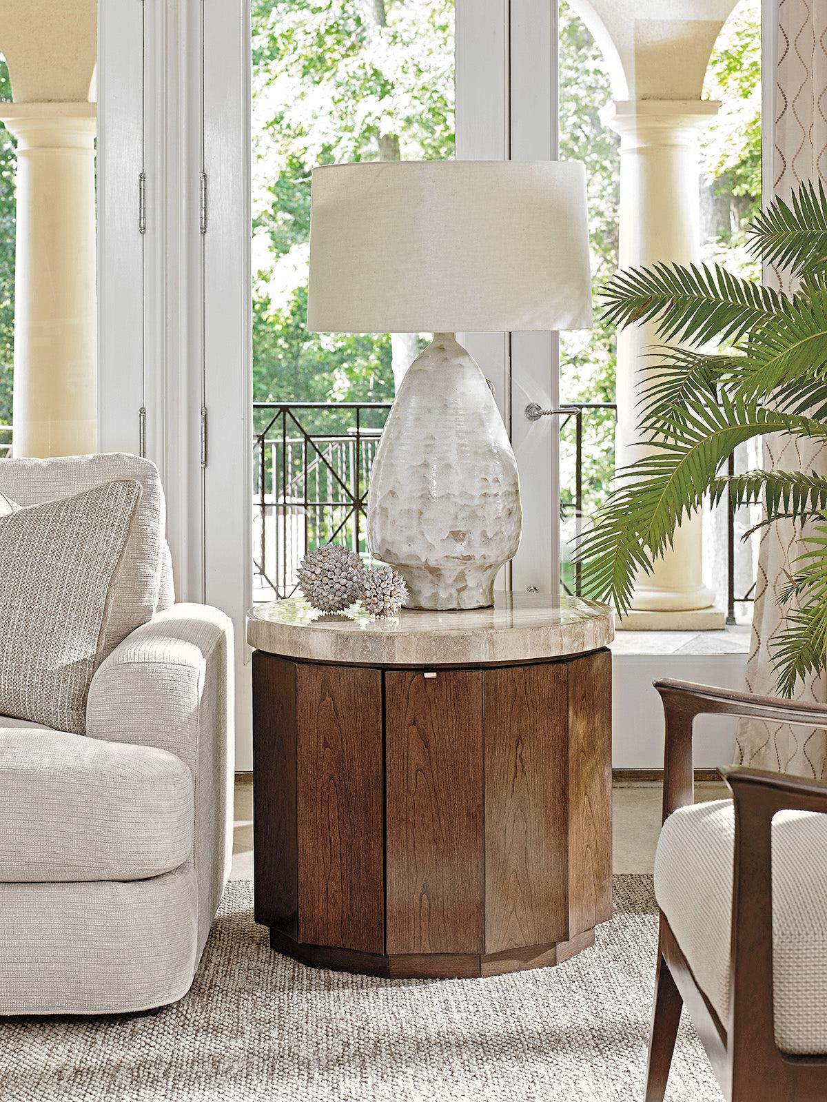 Laurel Canyon Glendora Drum Table - Frankwebs