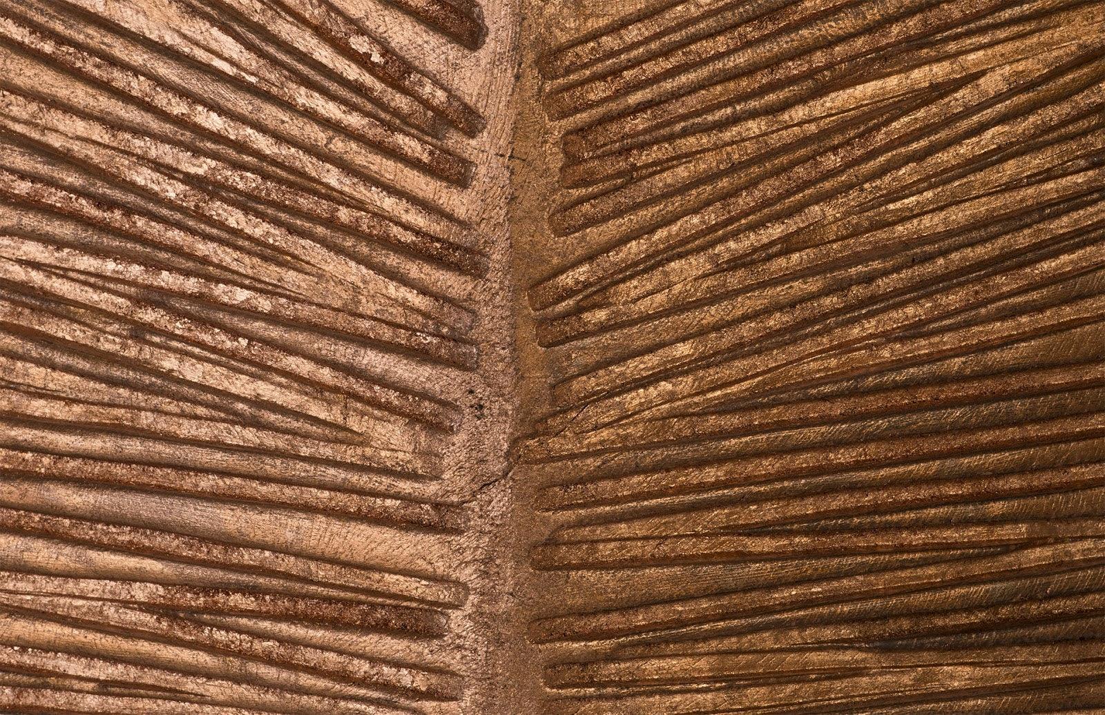 Carved Leaf on Stand, Copper Leaf, SM - Frankwebs
