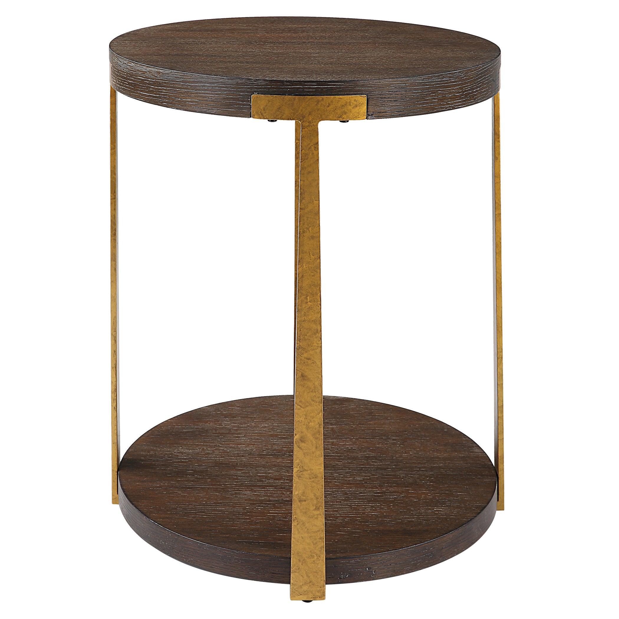 Palisade Round Wood Side Table - Frankwebs