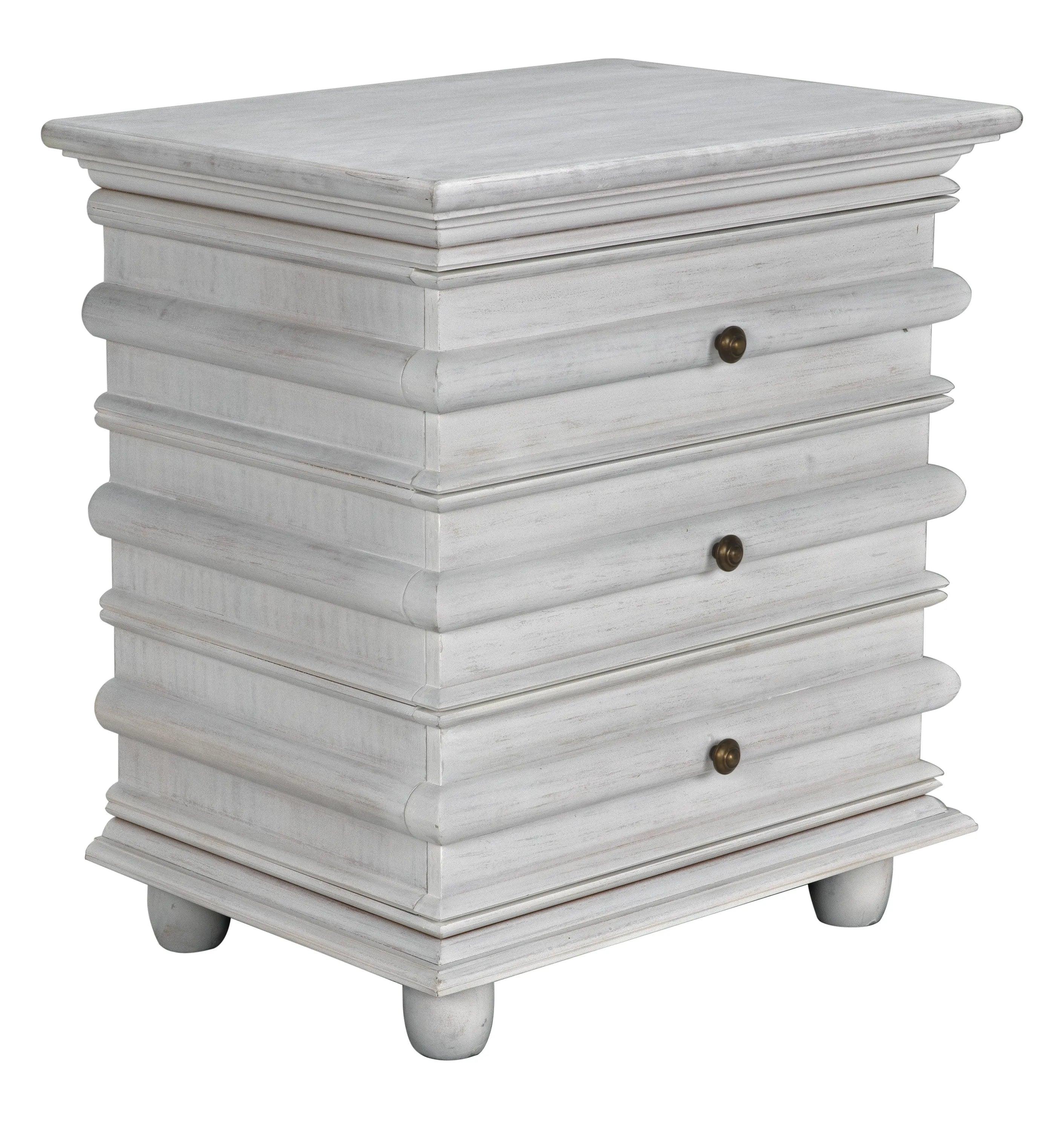Ascona Side Table, White Wash - Frankwebs