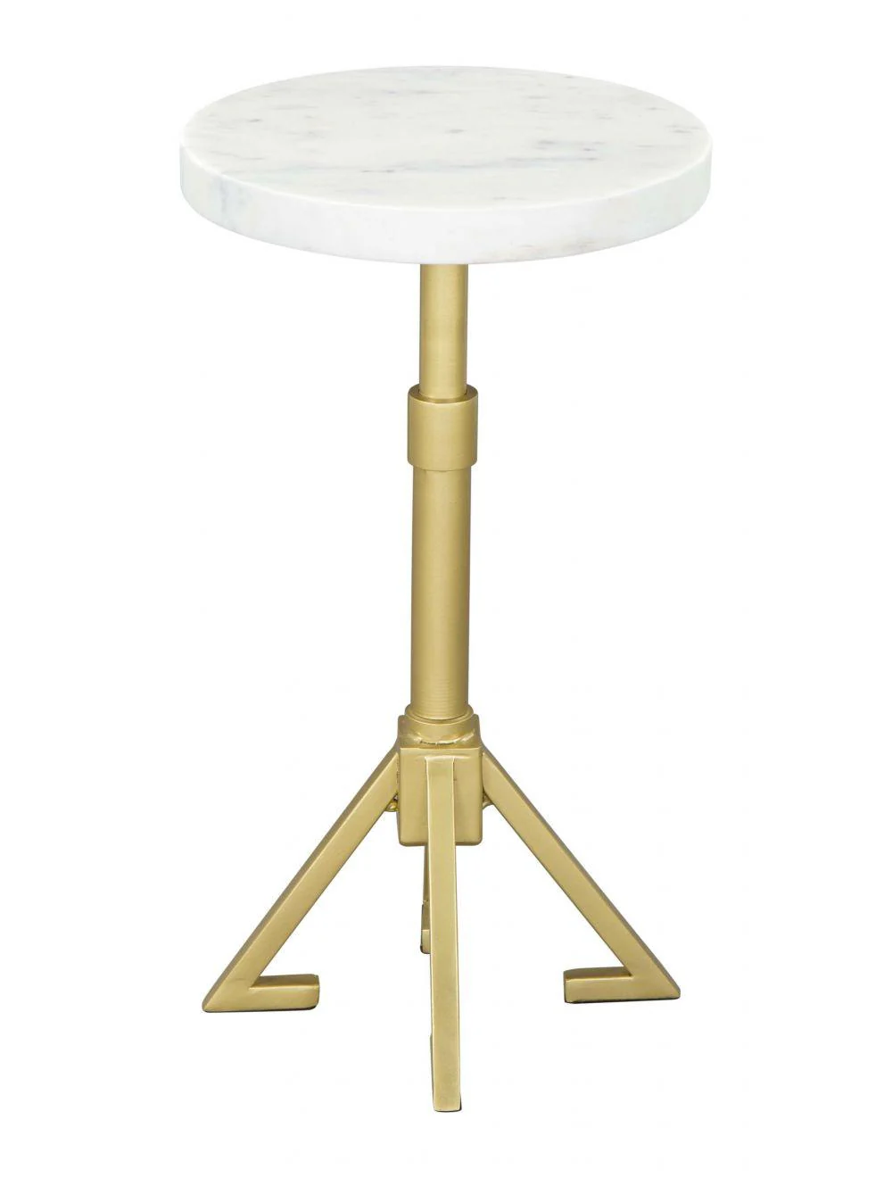 Maurice Side Table White & Gold - Frankwebs